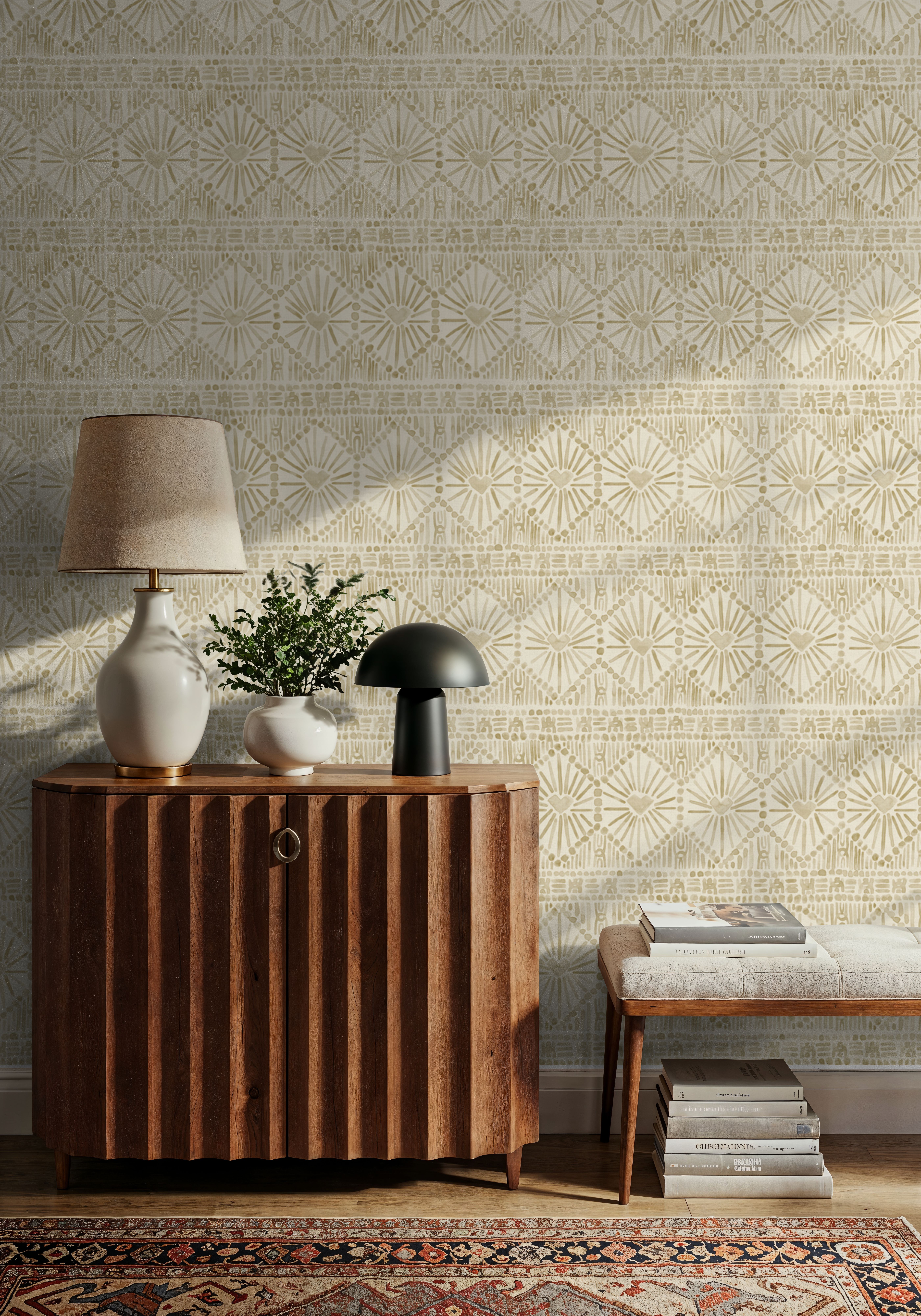 Paradise Fountain Beige on Beige