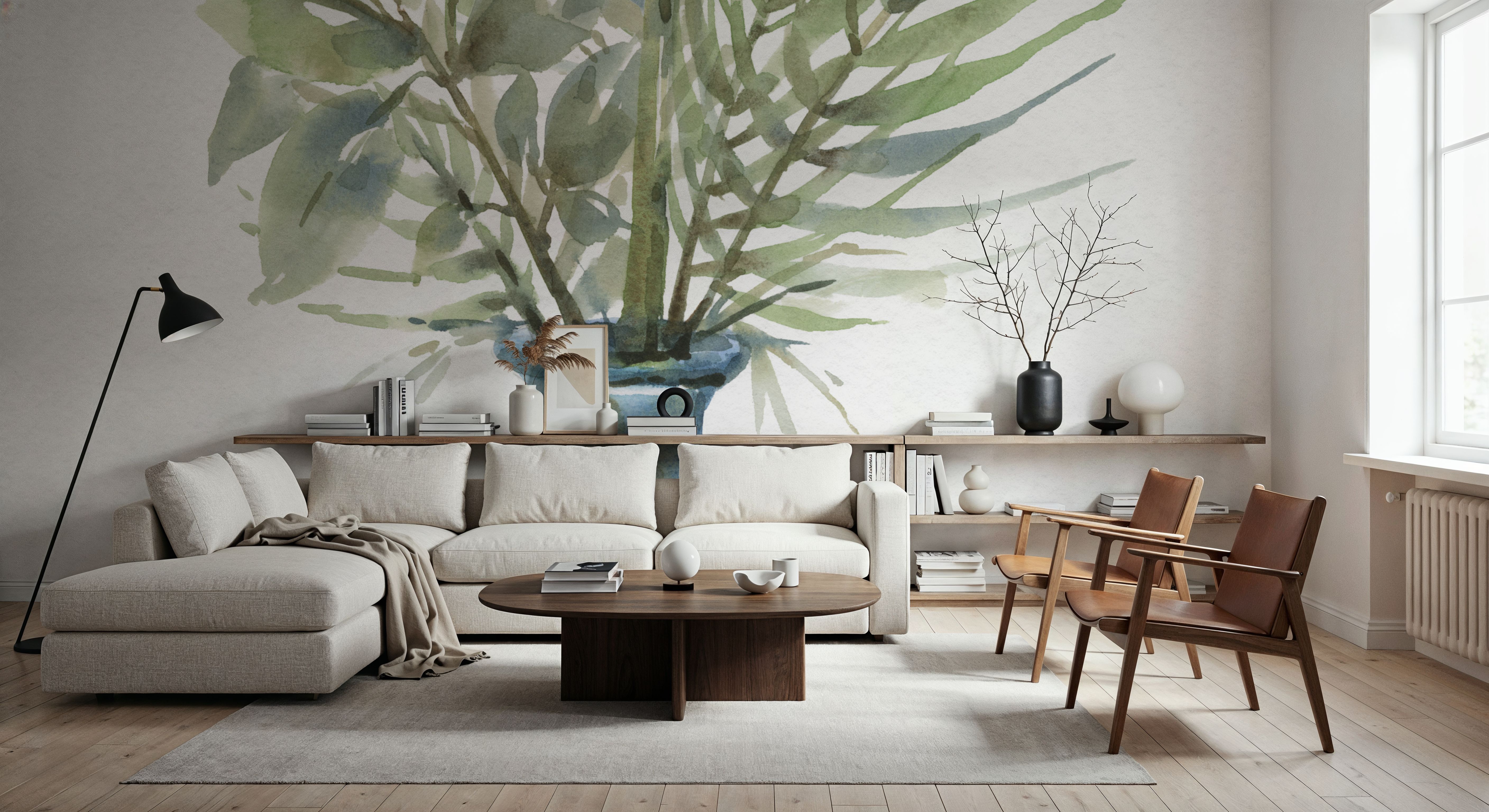 Blue Vase, Papier peint