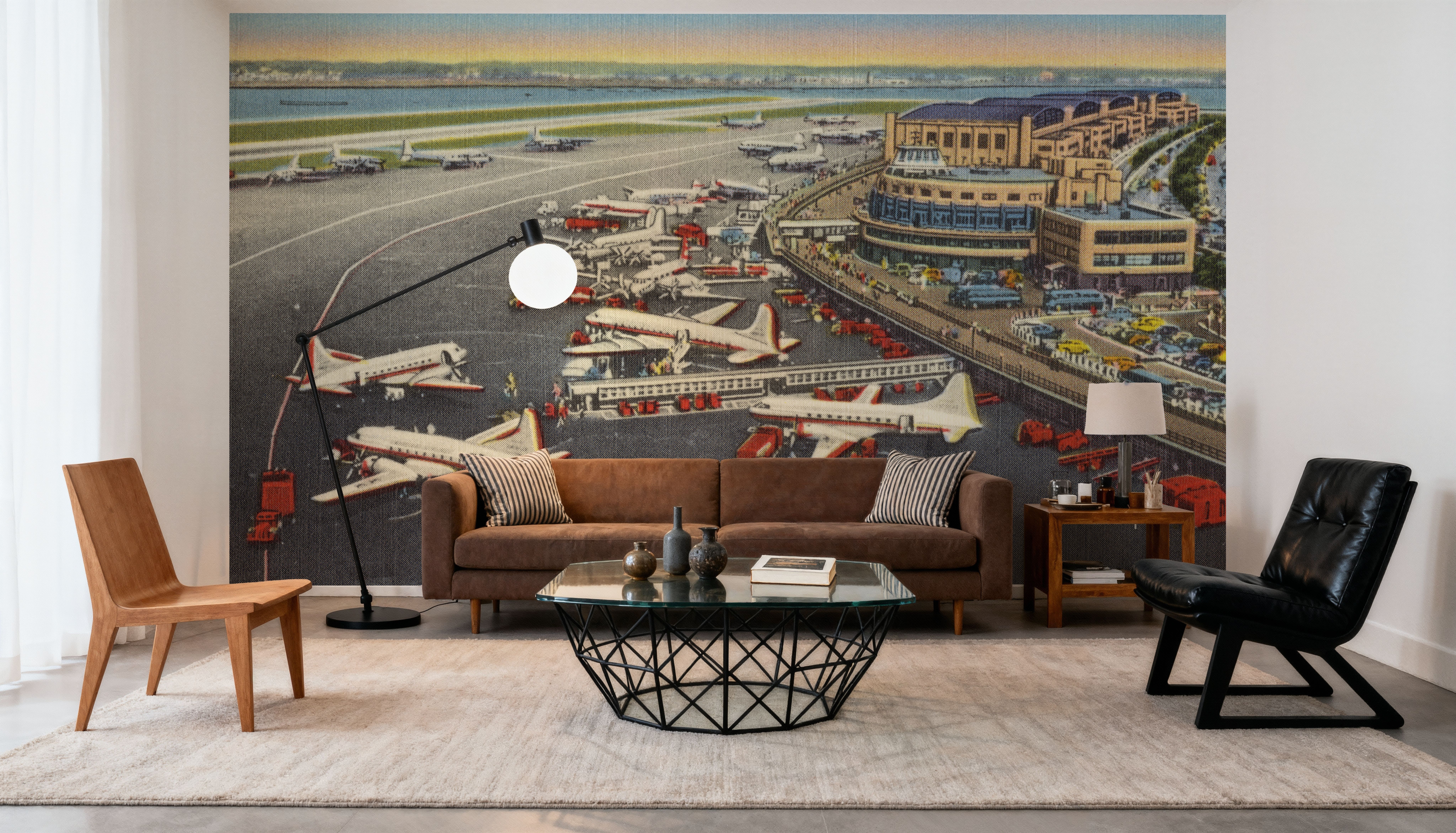 Greetings from the Airport - Screenprint Postcard