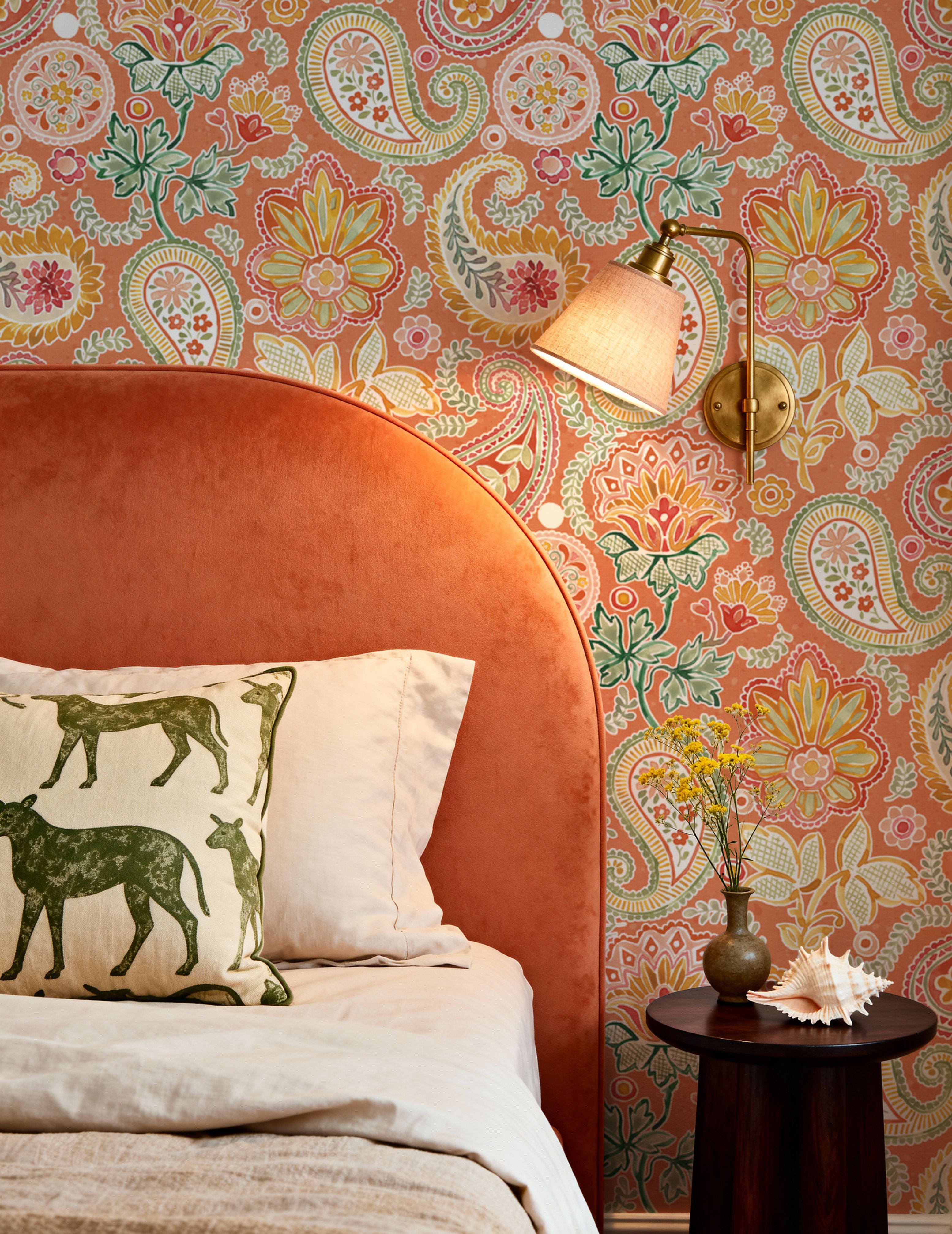 Harvest Paisley Mini Orange