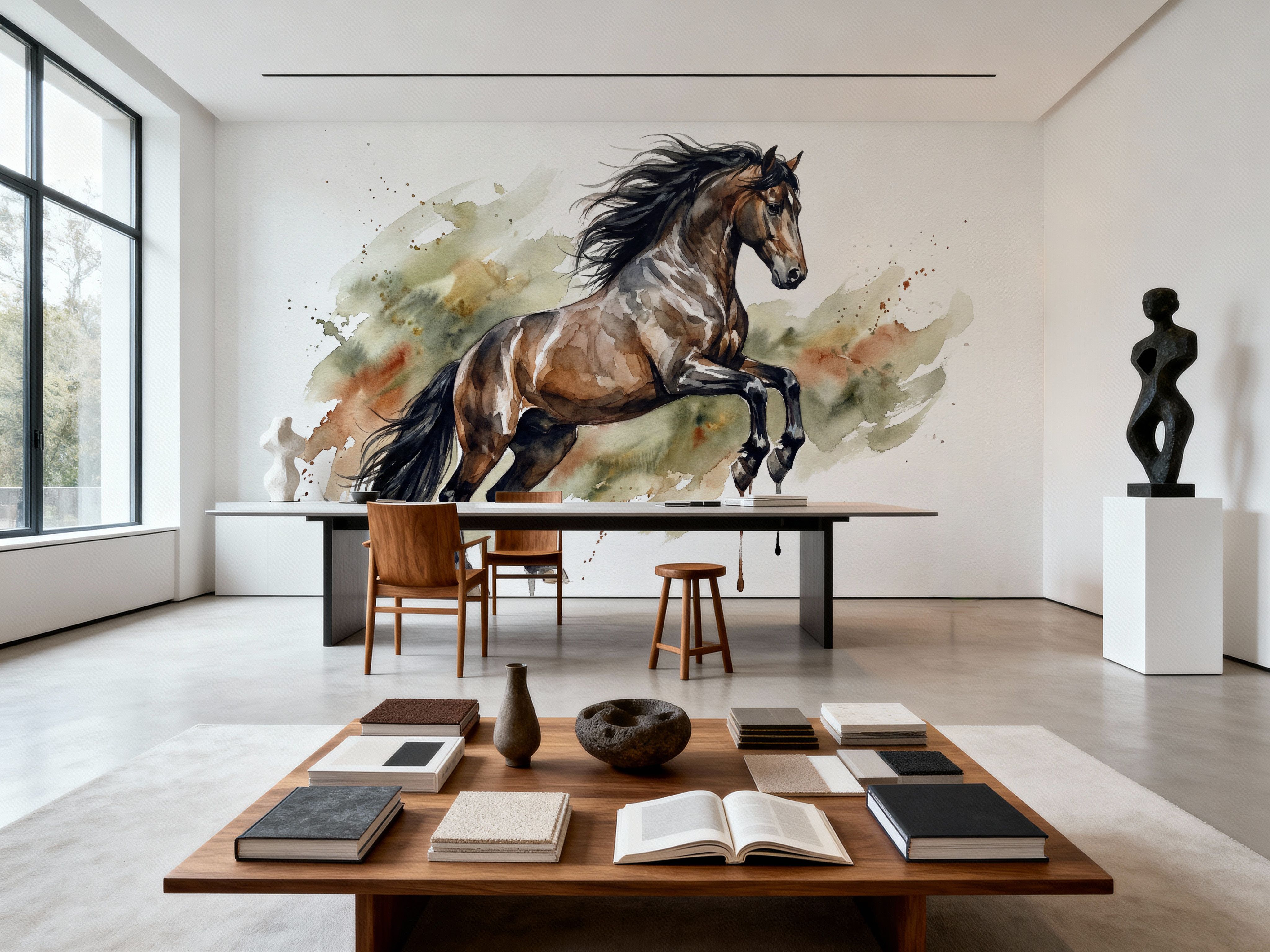 Powerful Horse II - Watercolor Spirit Animals Series