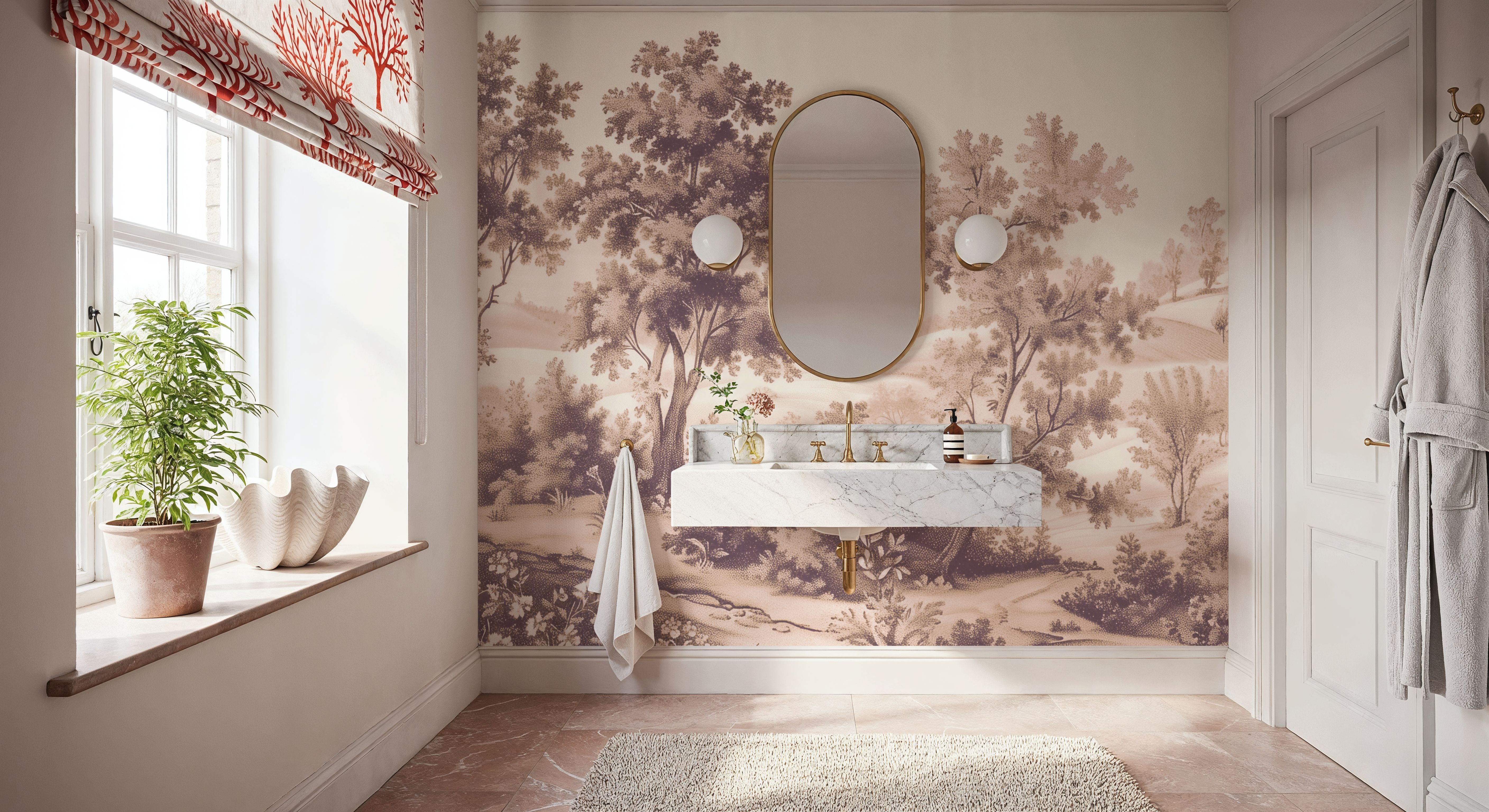 Pastoral Toile, Maple Beige