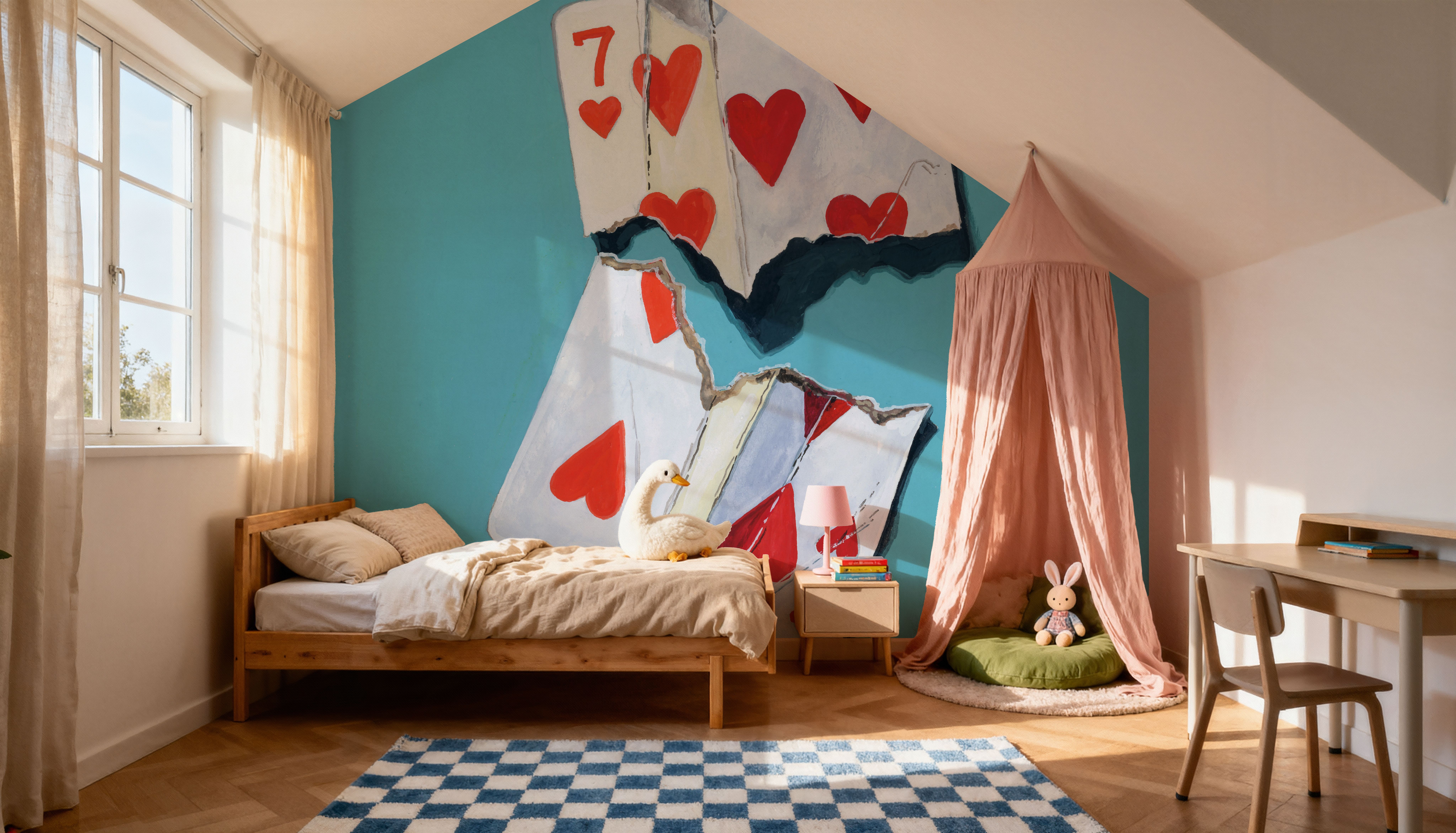 Torn Seven of Hearts