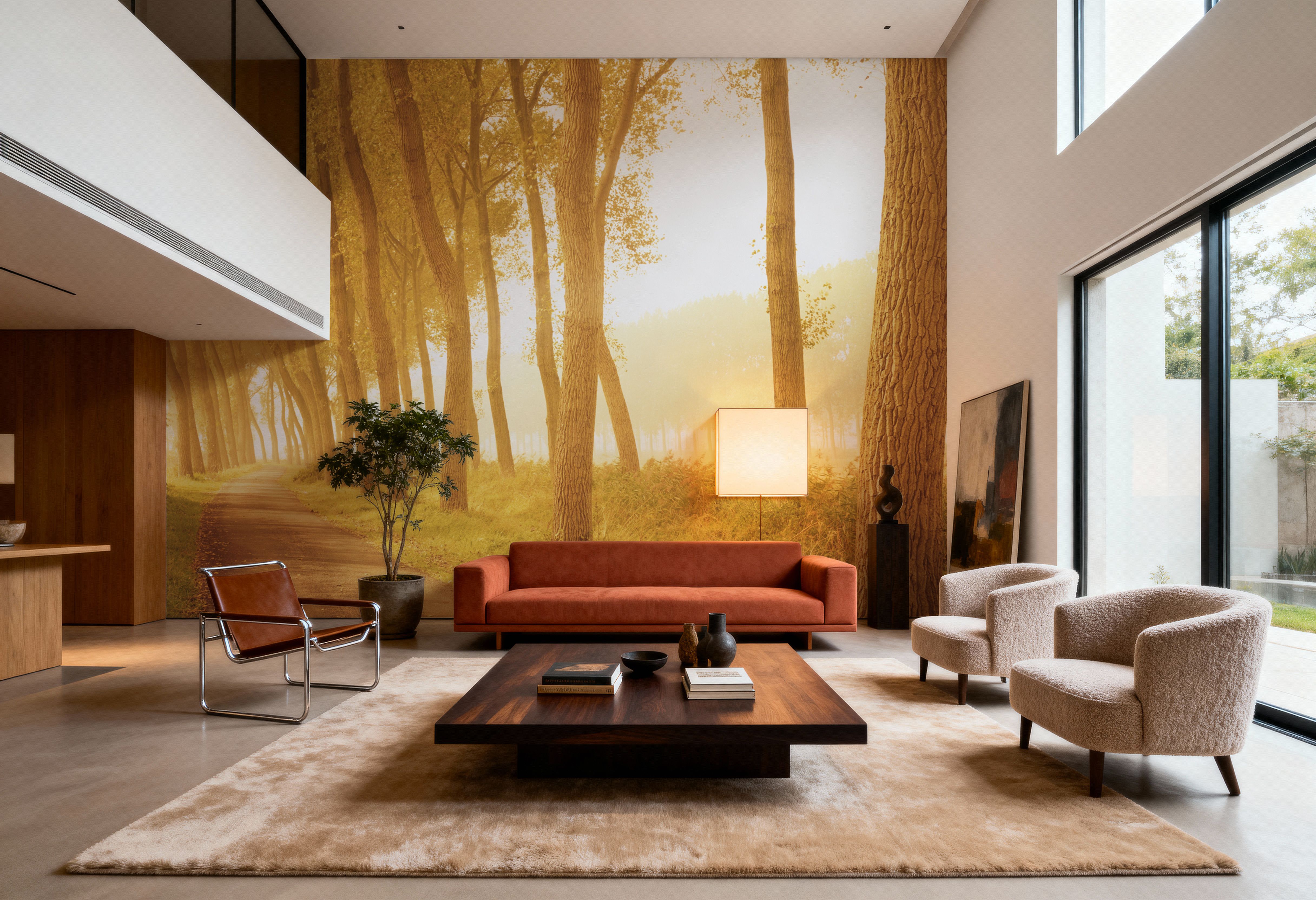 Golden Forest Trail, Papel pintado