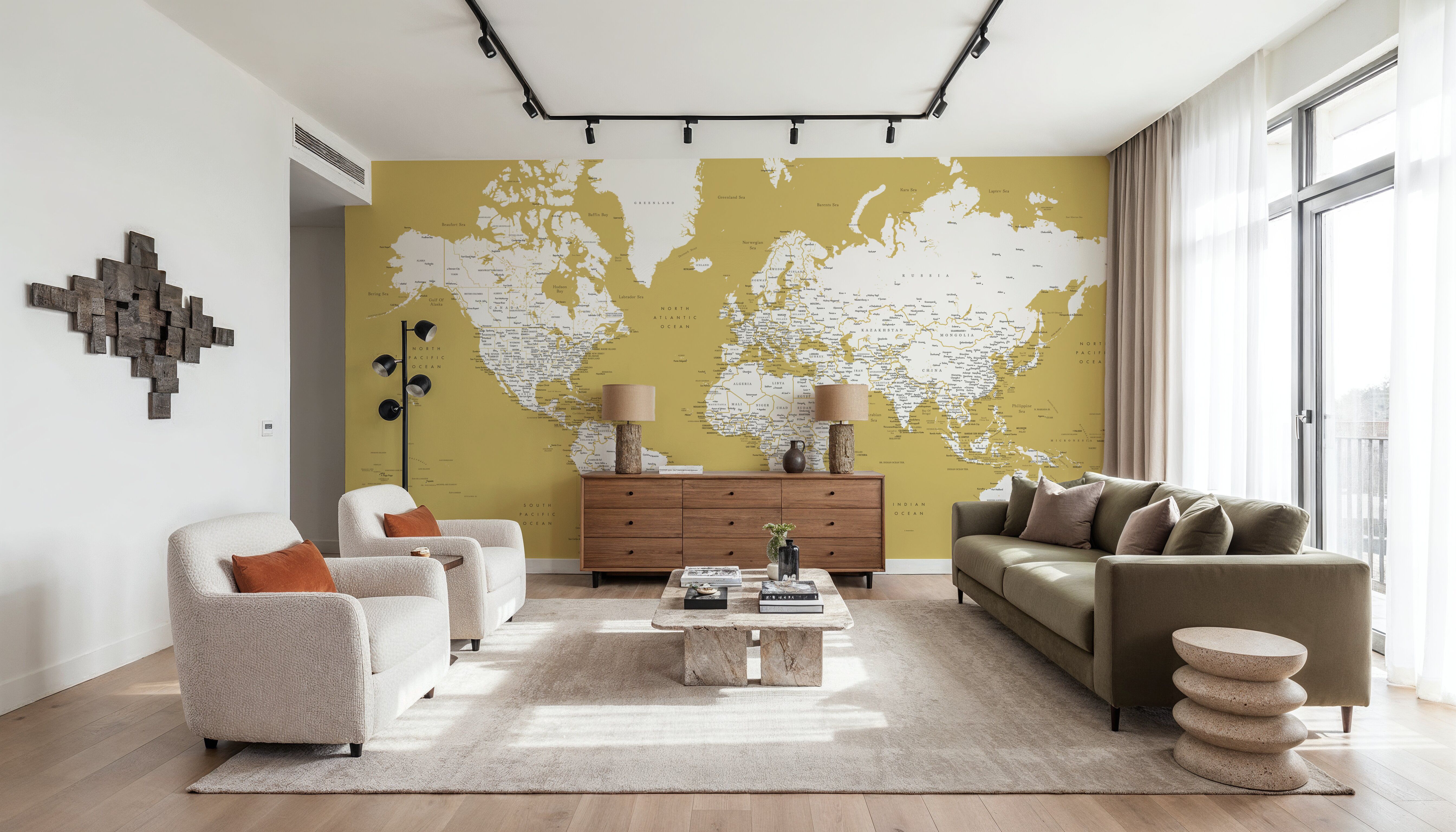 World Map Cities - Andrew