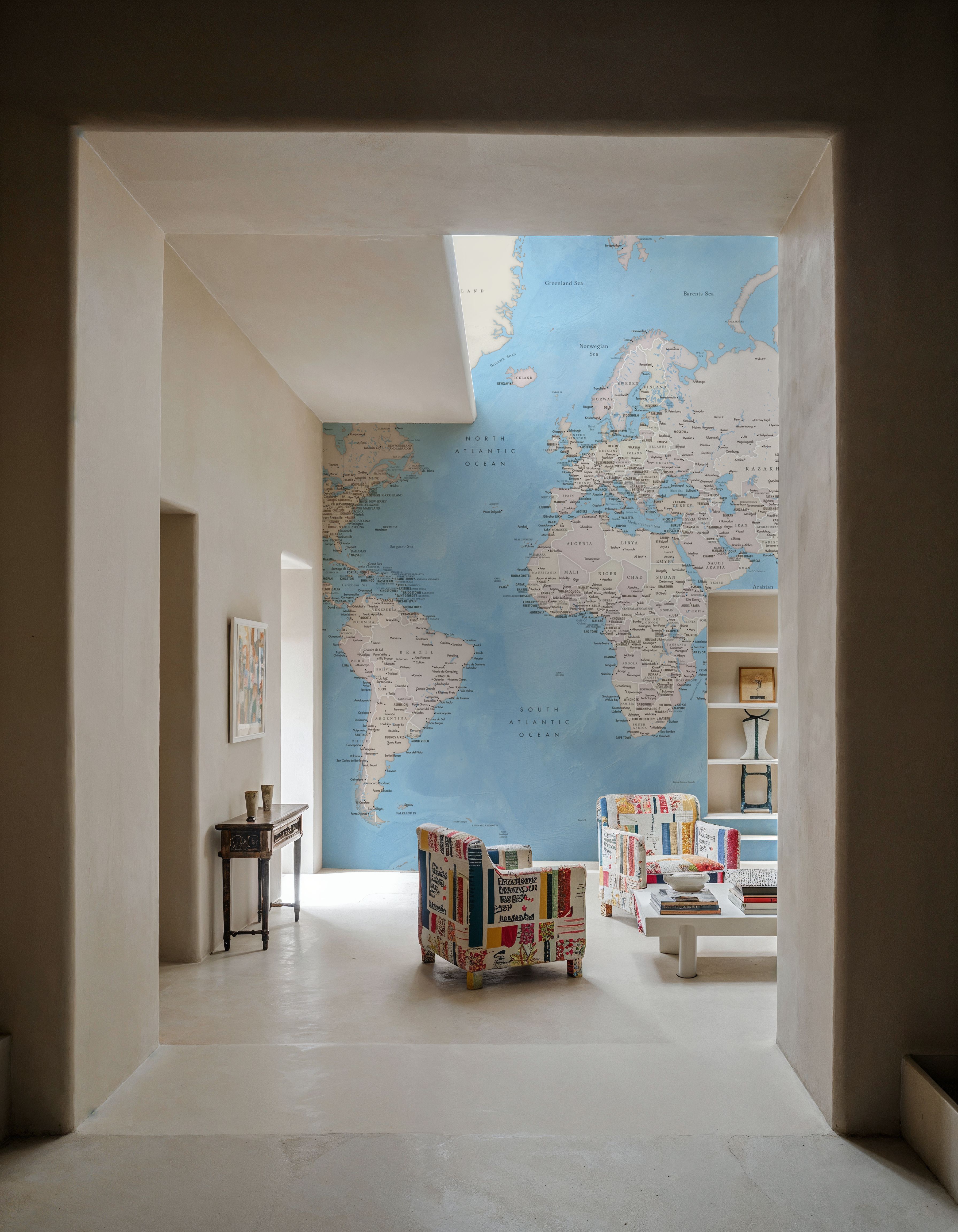 World Map Cities - Benning