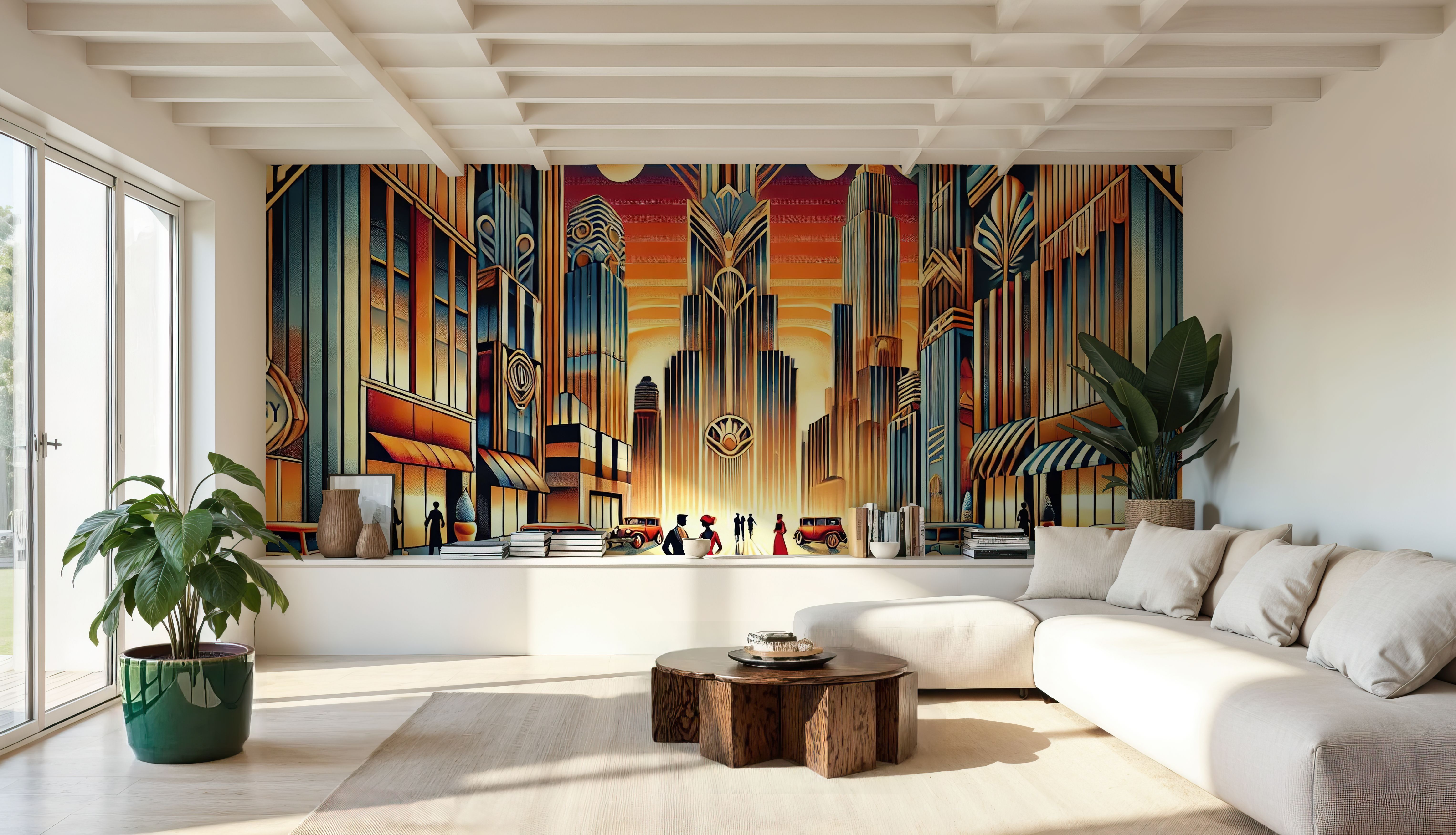 Elegant Art Deco Cityscape