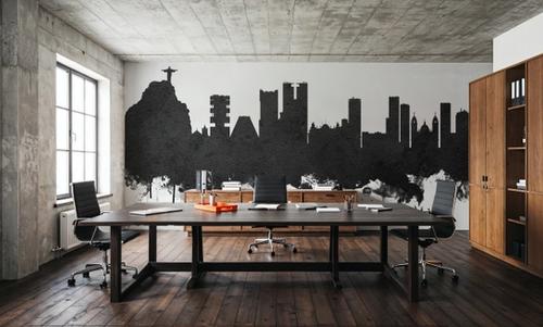Rio de Janeiro Brazil Skyline Black & White