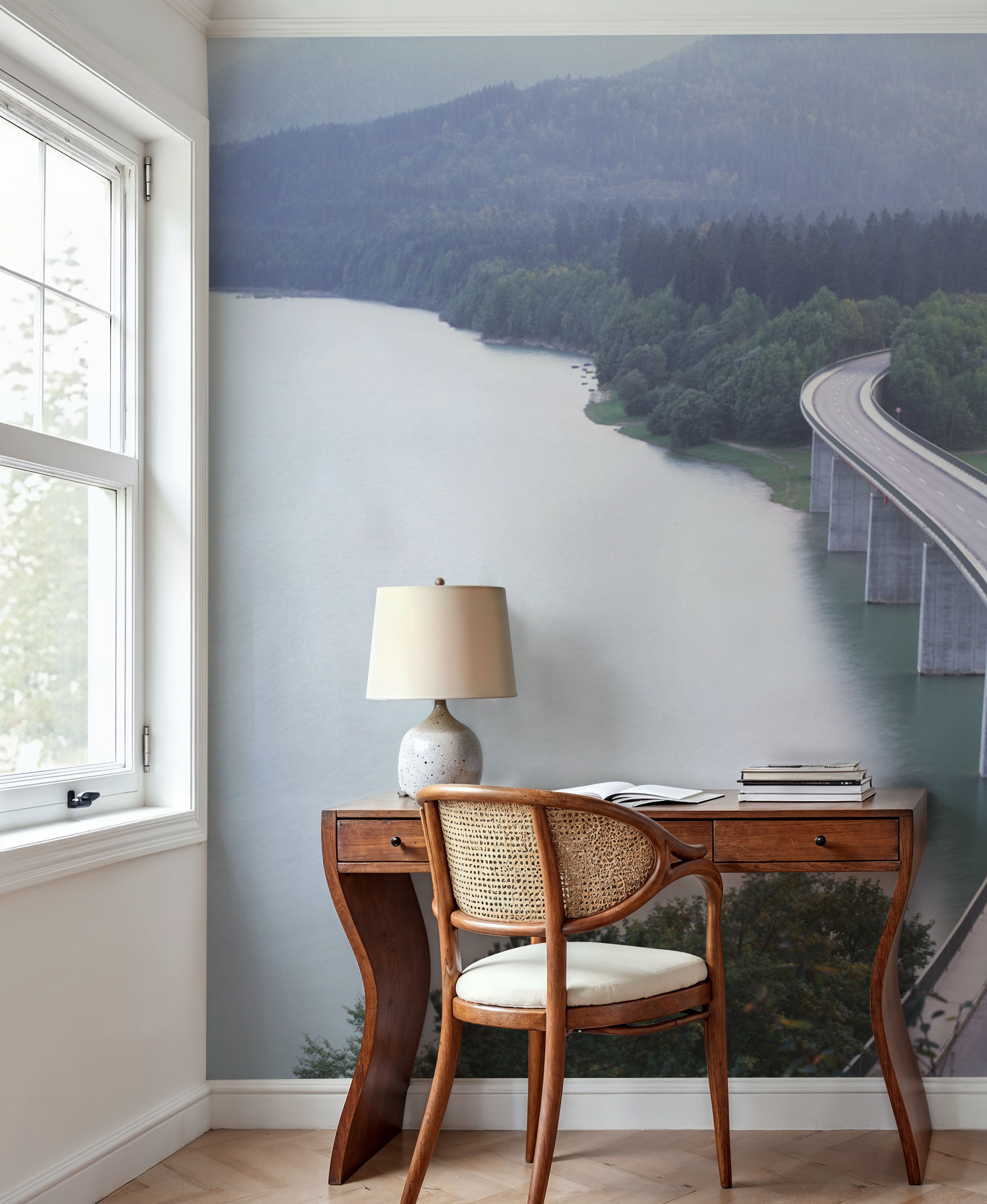 Misty Bridge Crossing
