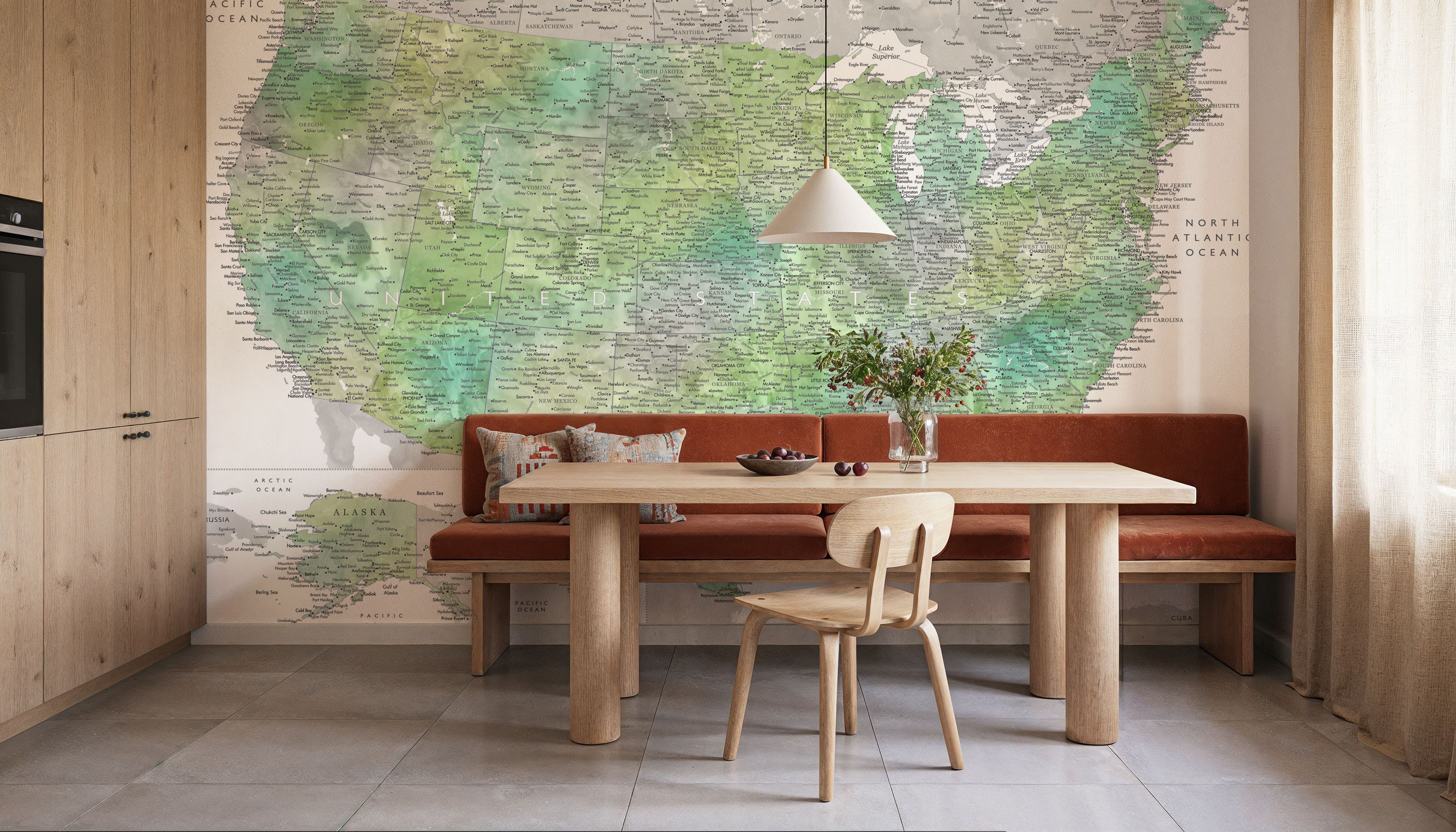 US Map Detailed - Oriole