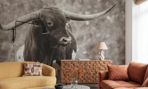 Longhorn Gaze I Sepia
