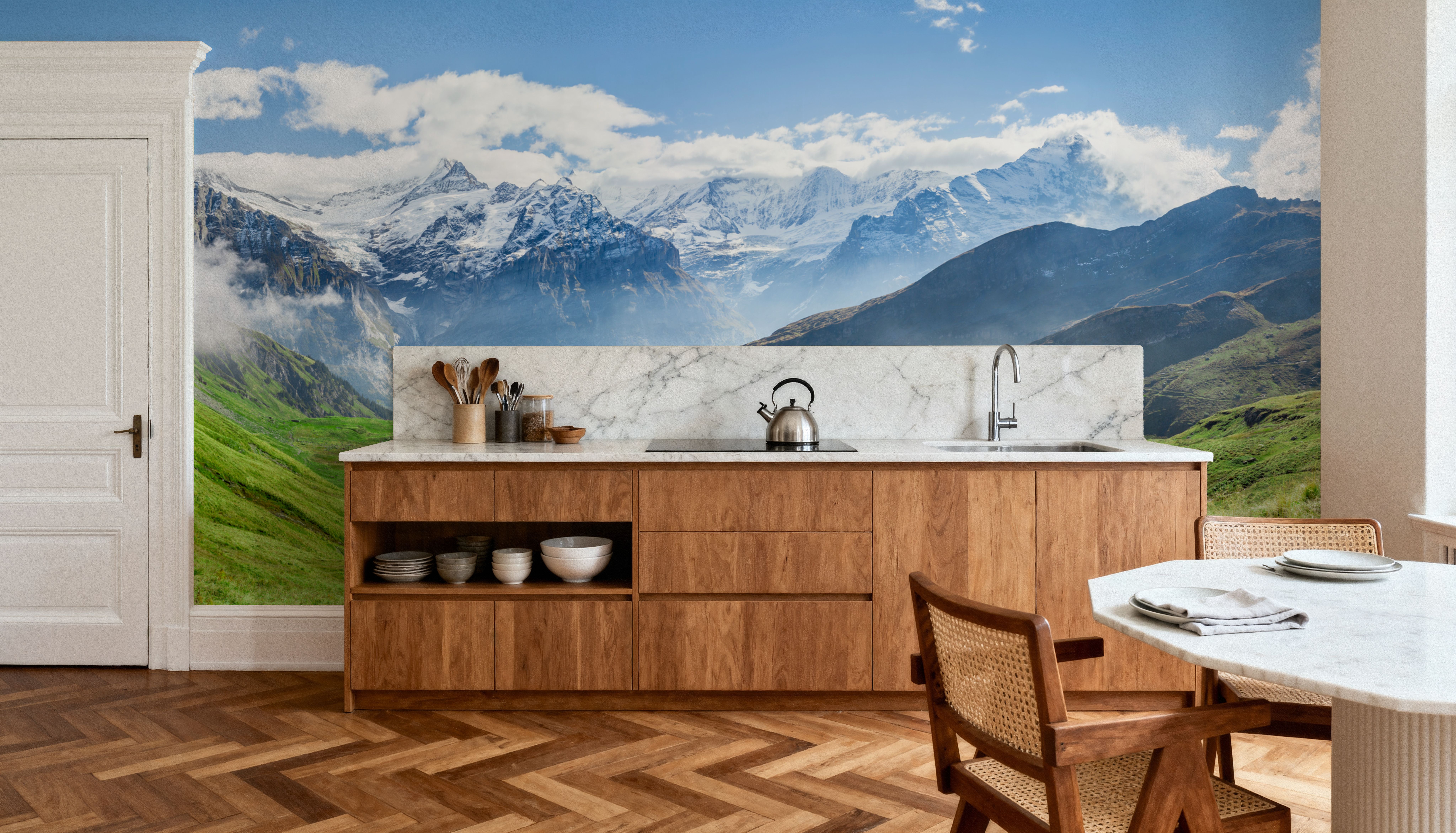 Alps Showing Off, Carte da parati