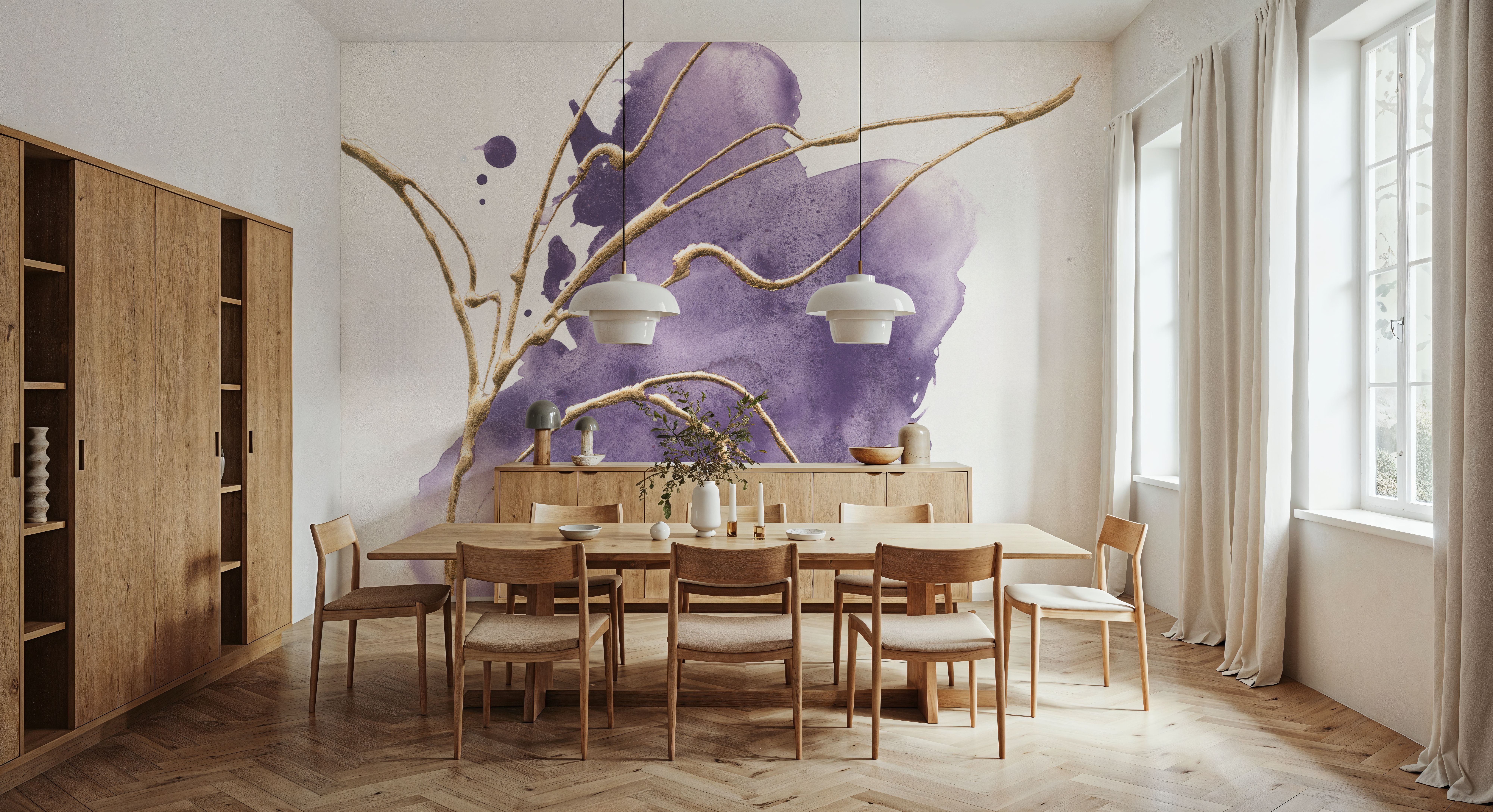 Plum and Bright III, Papel pintado