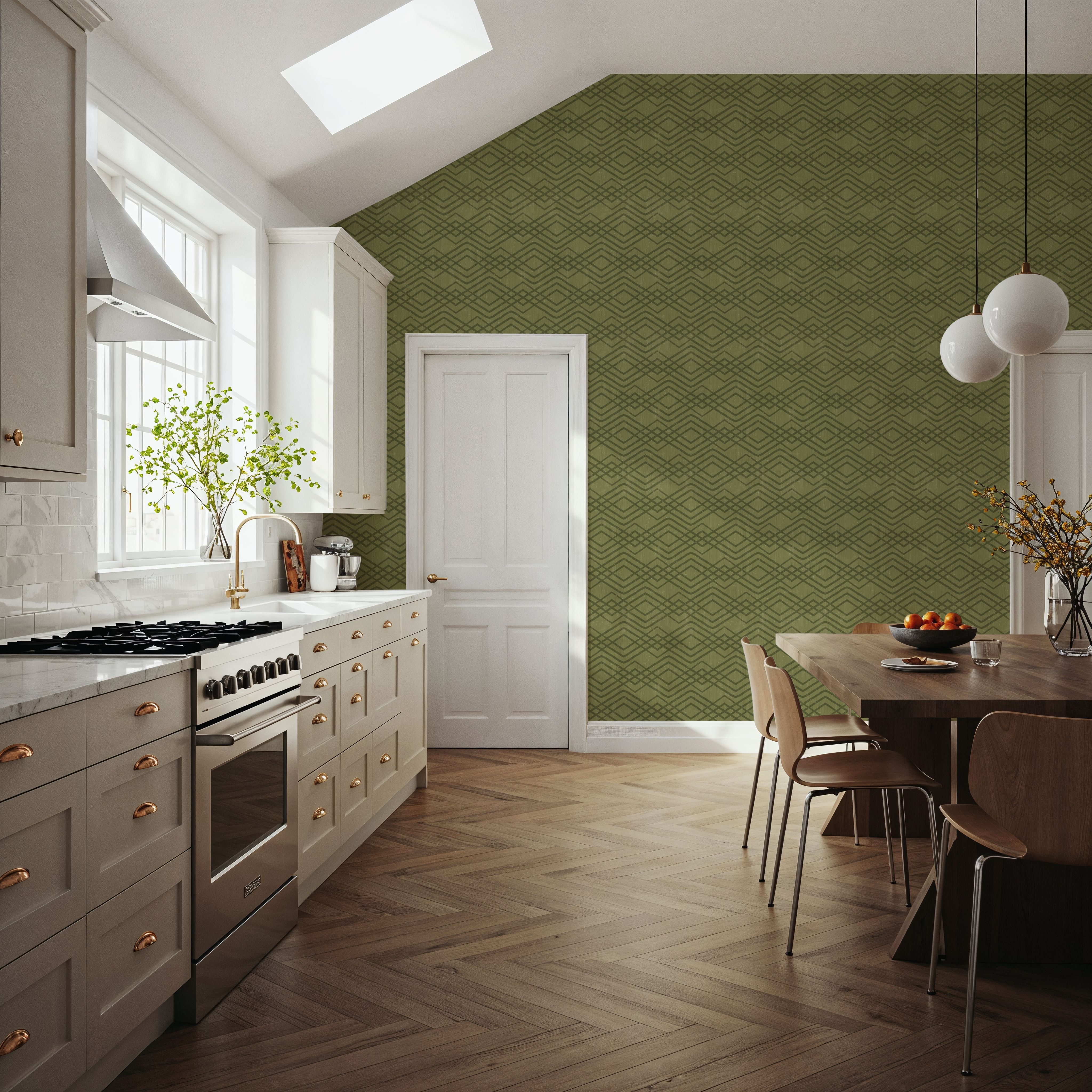 Woodland Waves Green