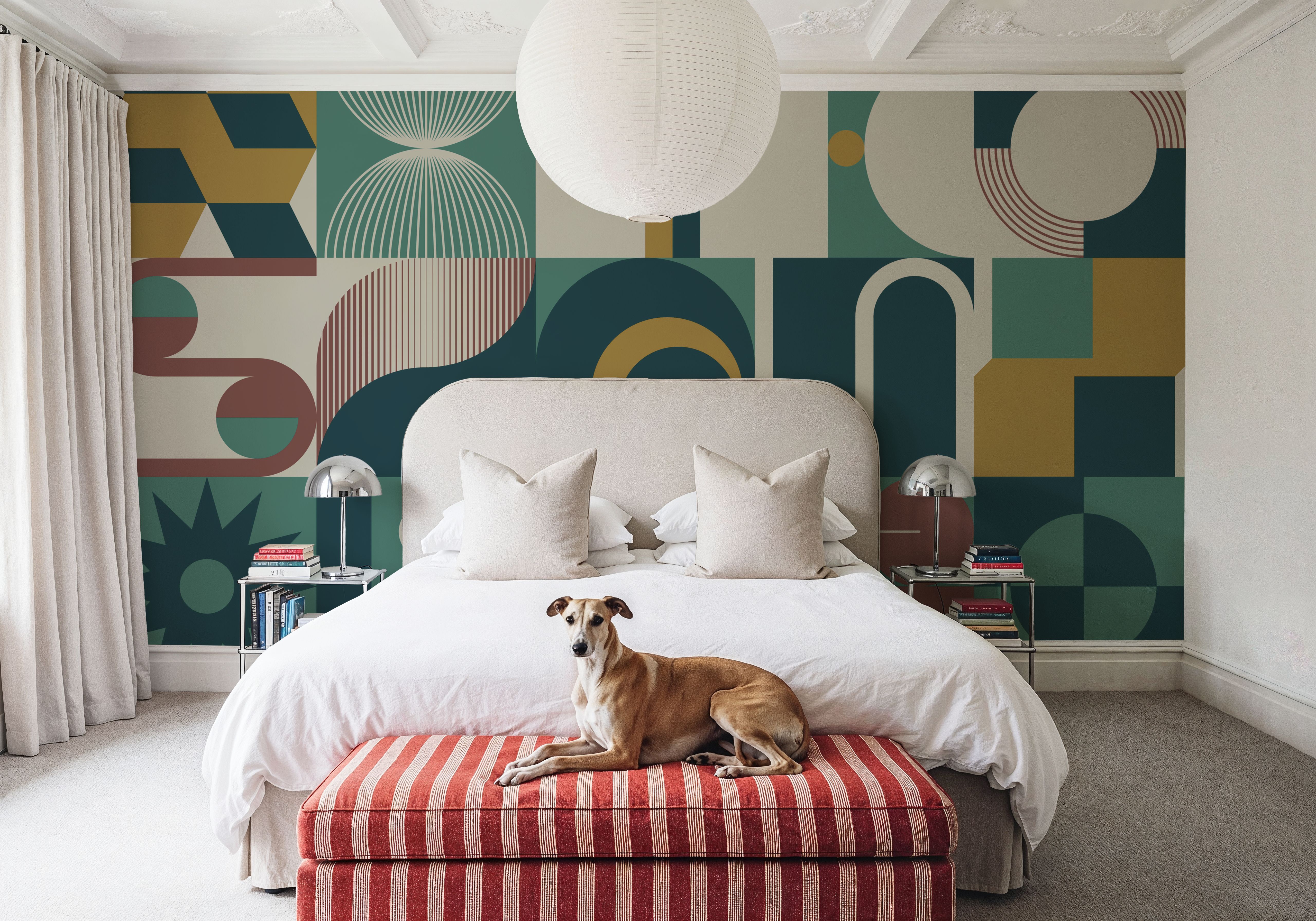 Bauhaus Geometric, Green