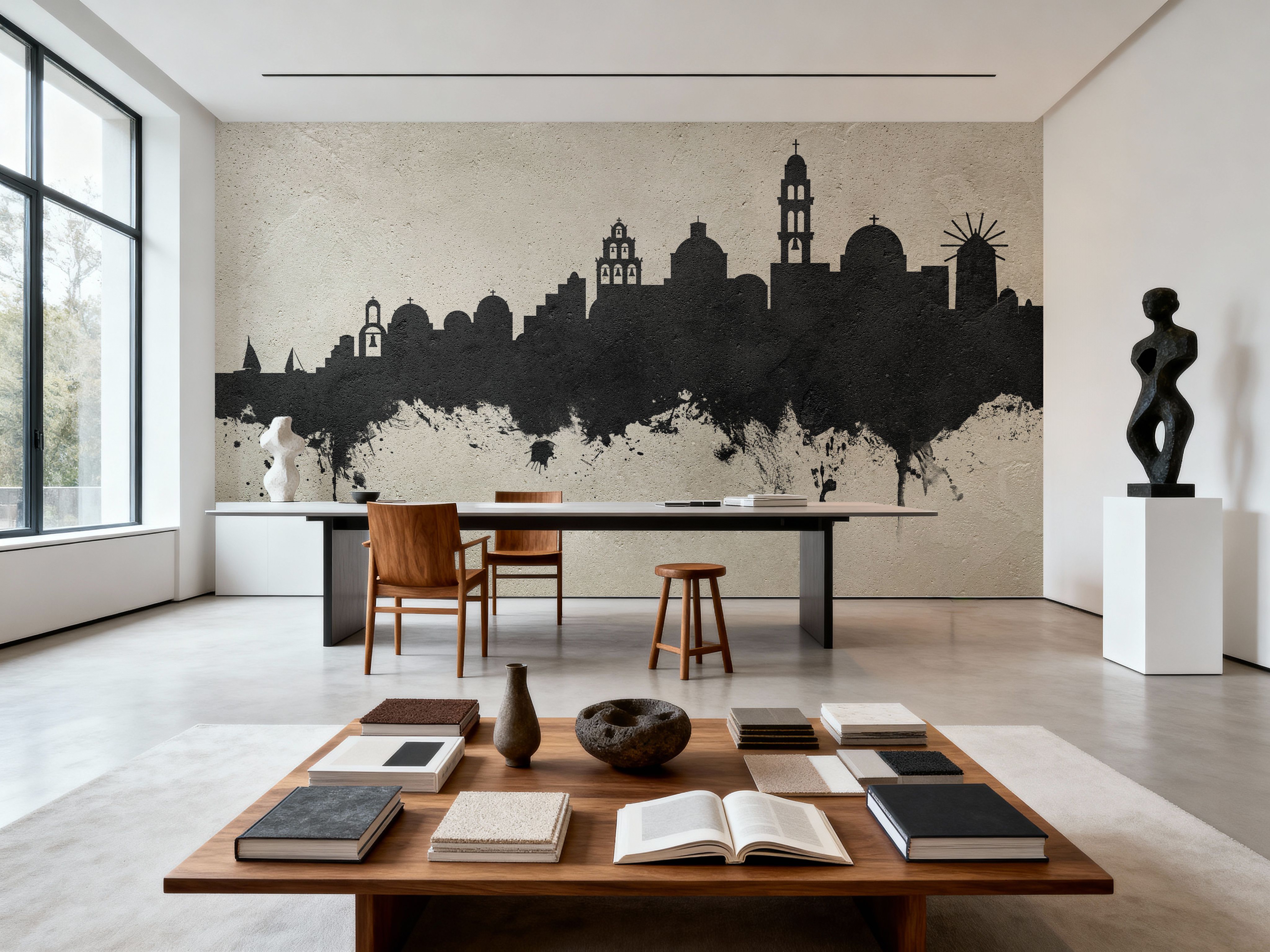 Santorini Skyline Concrete