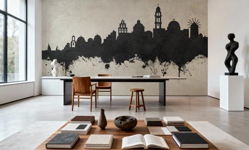 Santorini Skyline Concrete