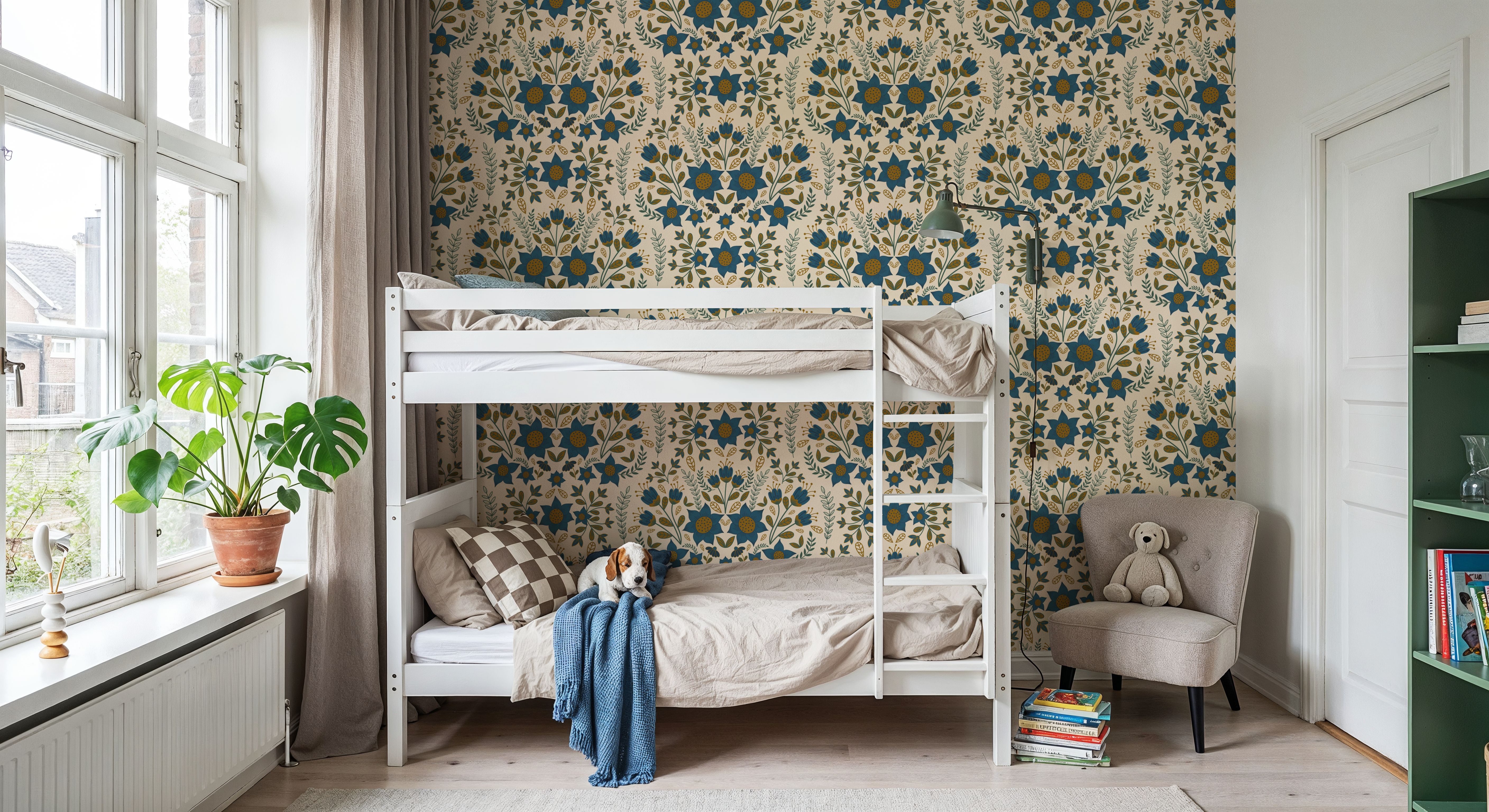 Enchanted Garden Mirrored, White