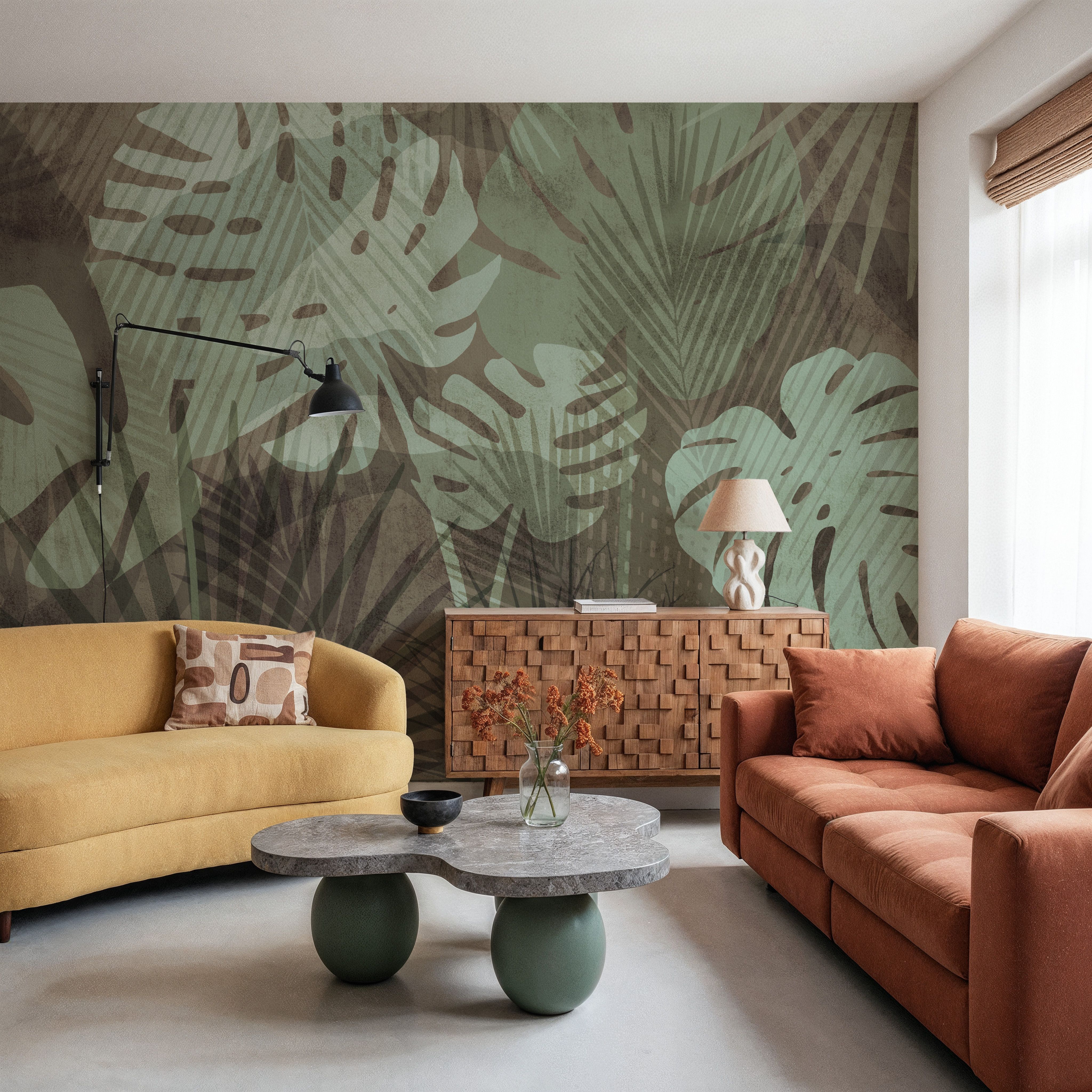 Big Monstera Leaves, Earth, Wallpaper