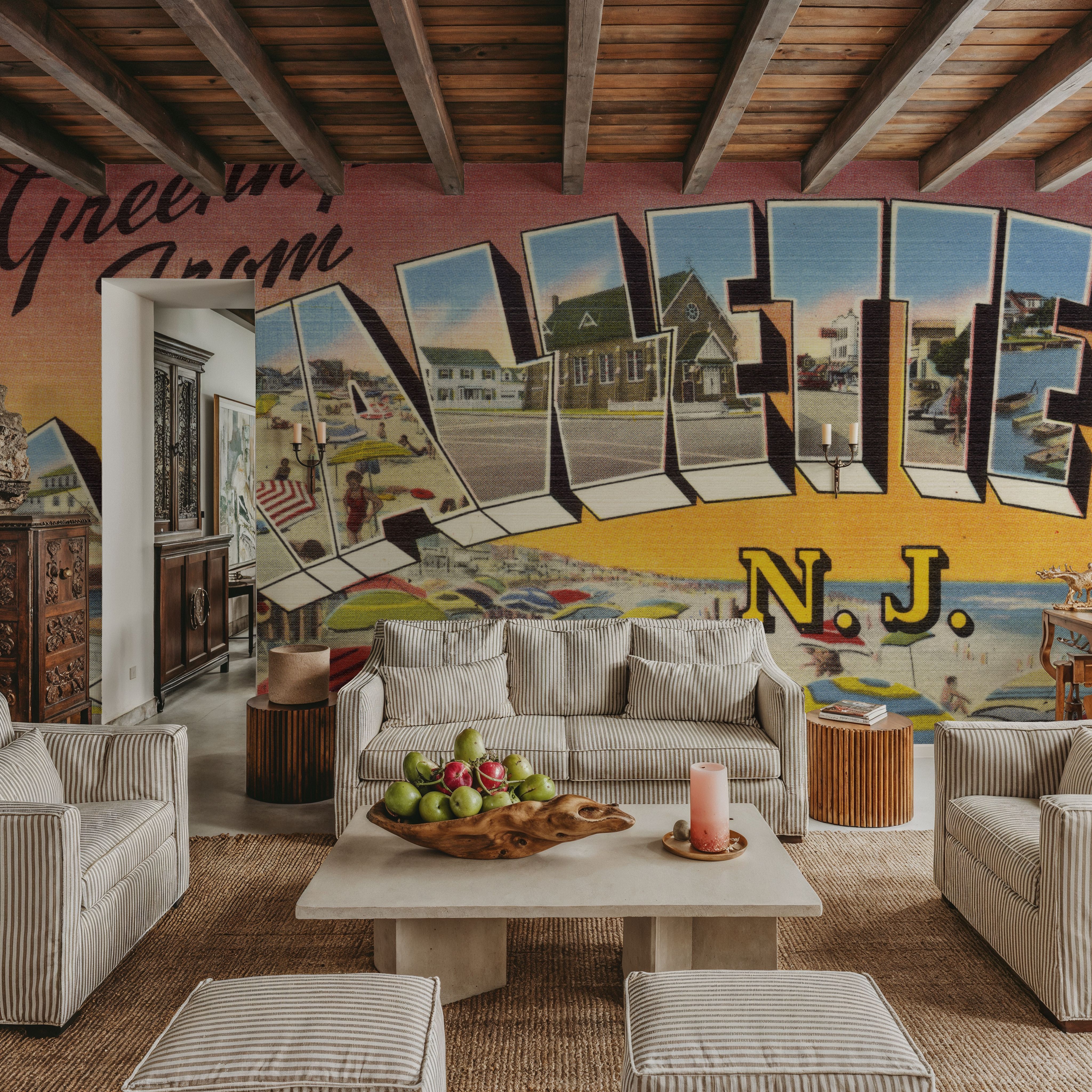 Greetings from Lavallette - Screenprint Postcard