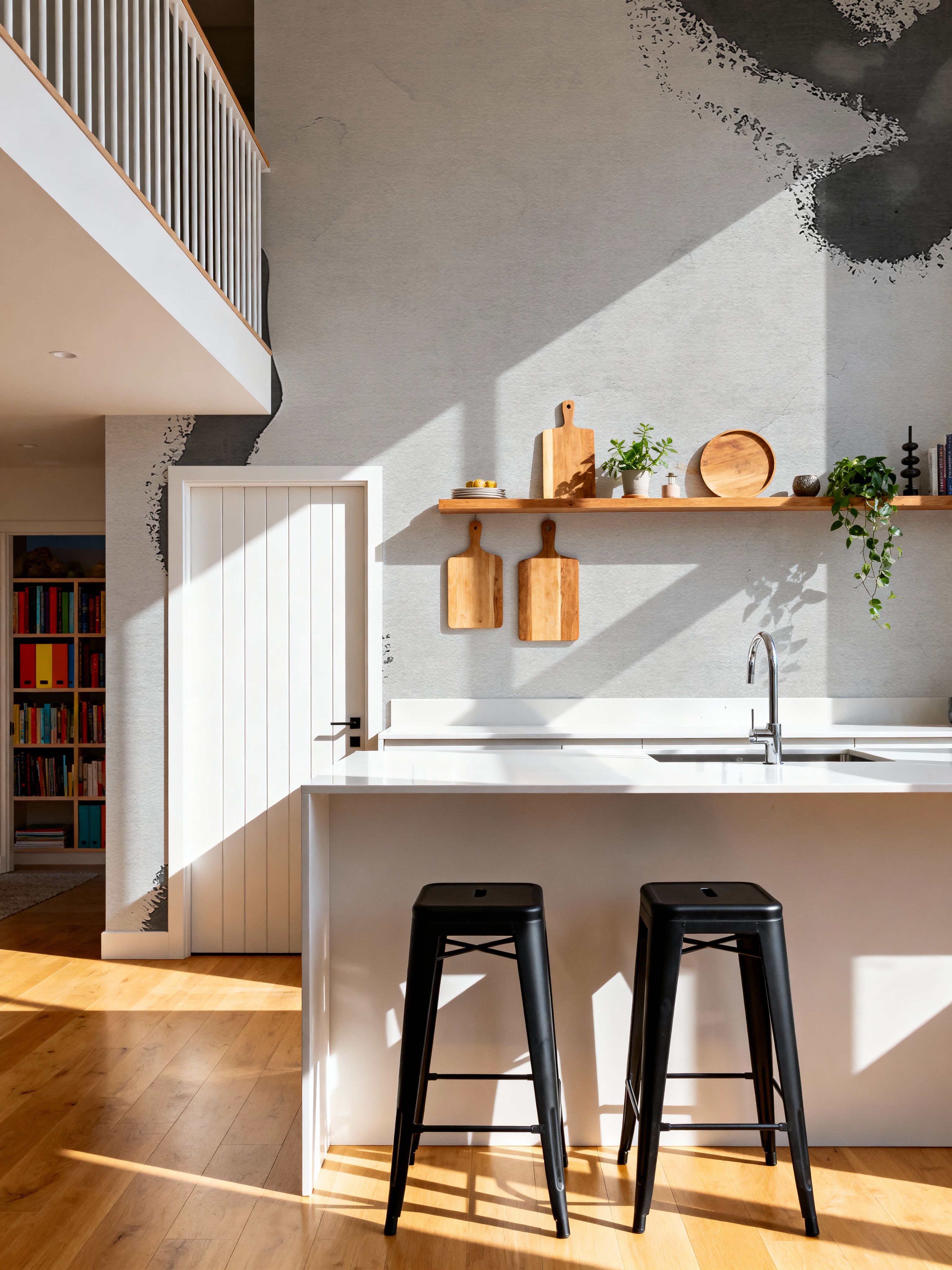 Abstract River Marks, Grey