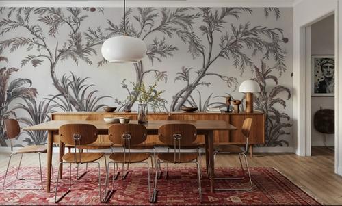 Intricate Garden, Rosy Beige