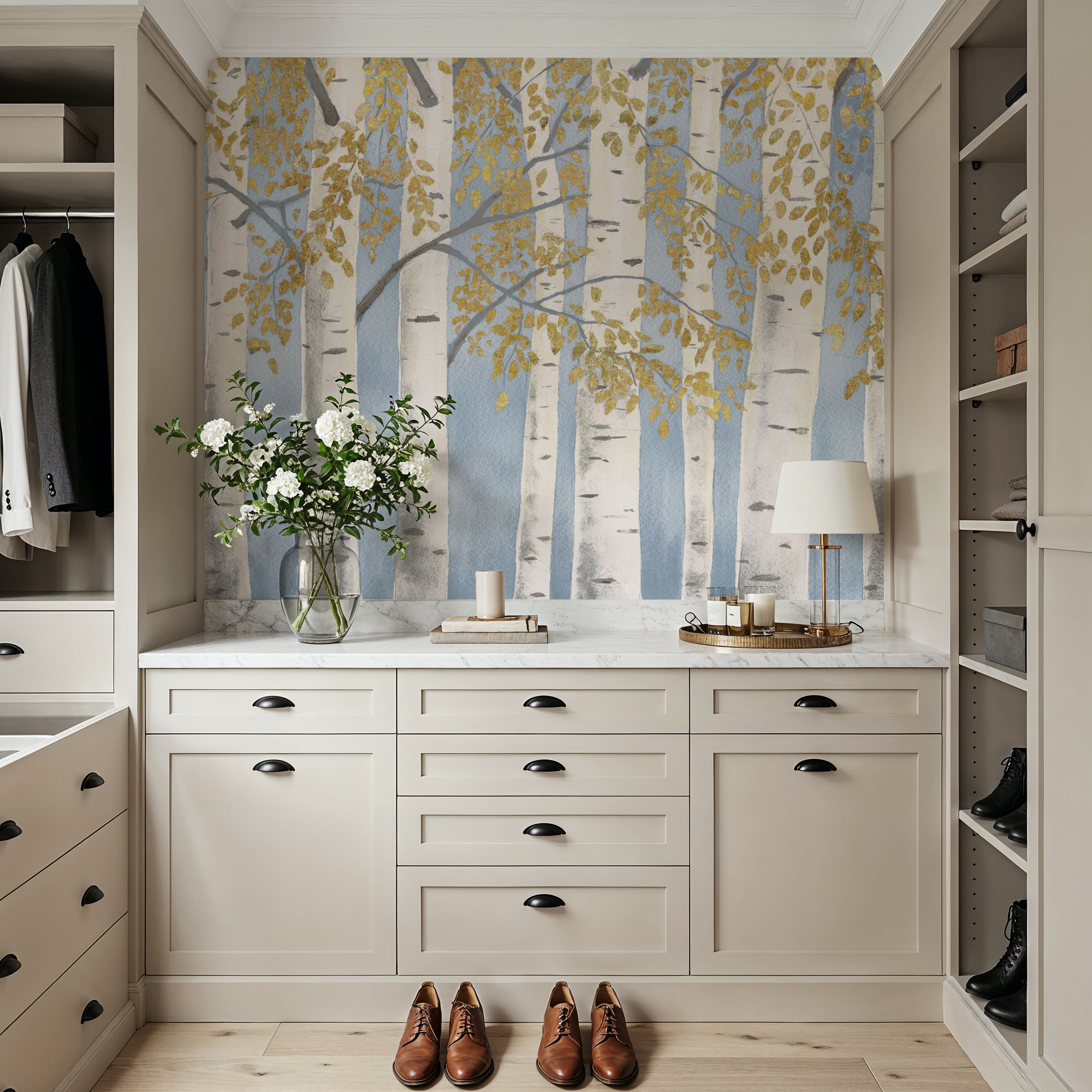 Fresh Forest Light Blue Gold