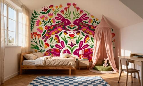 Otomi Rabbits & Flowers