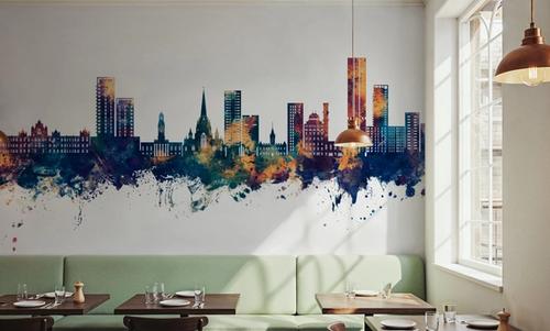 Salford England Skyline Blue & Bronze