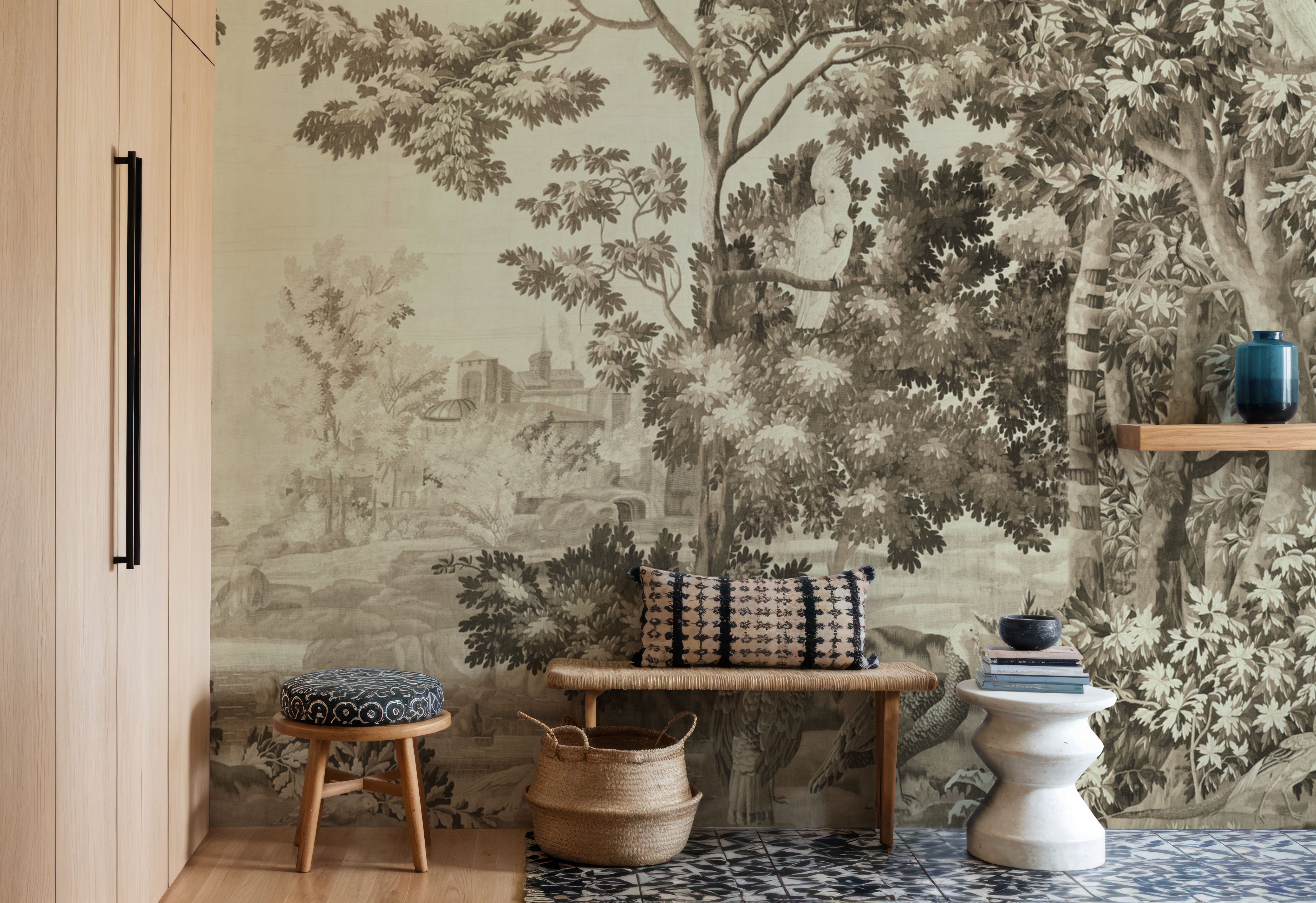 Enchanted Grove Tapestry, Beige