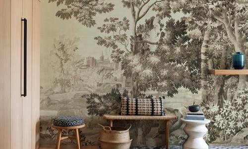 Enchanted Grove Tapestry, Beige