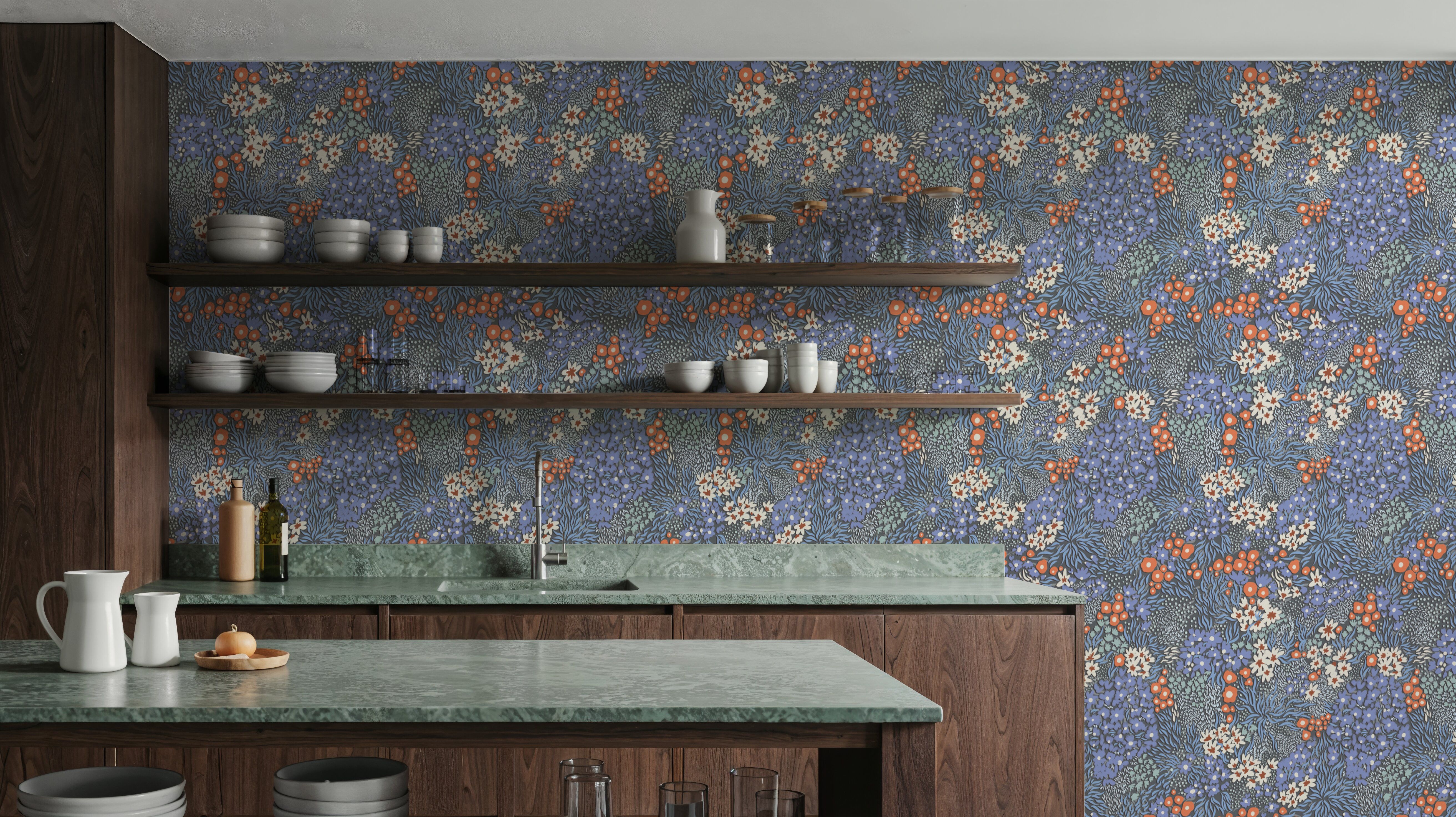 Floral Sparklers, Periwinkle