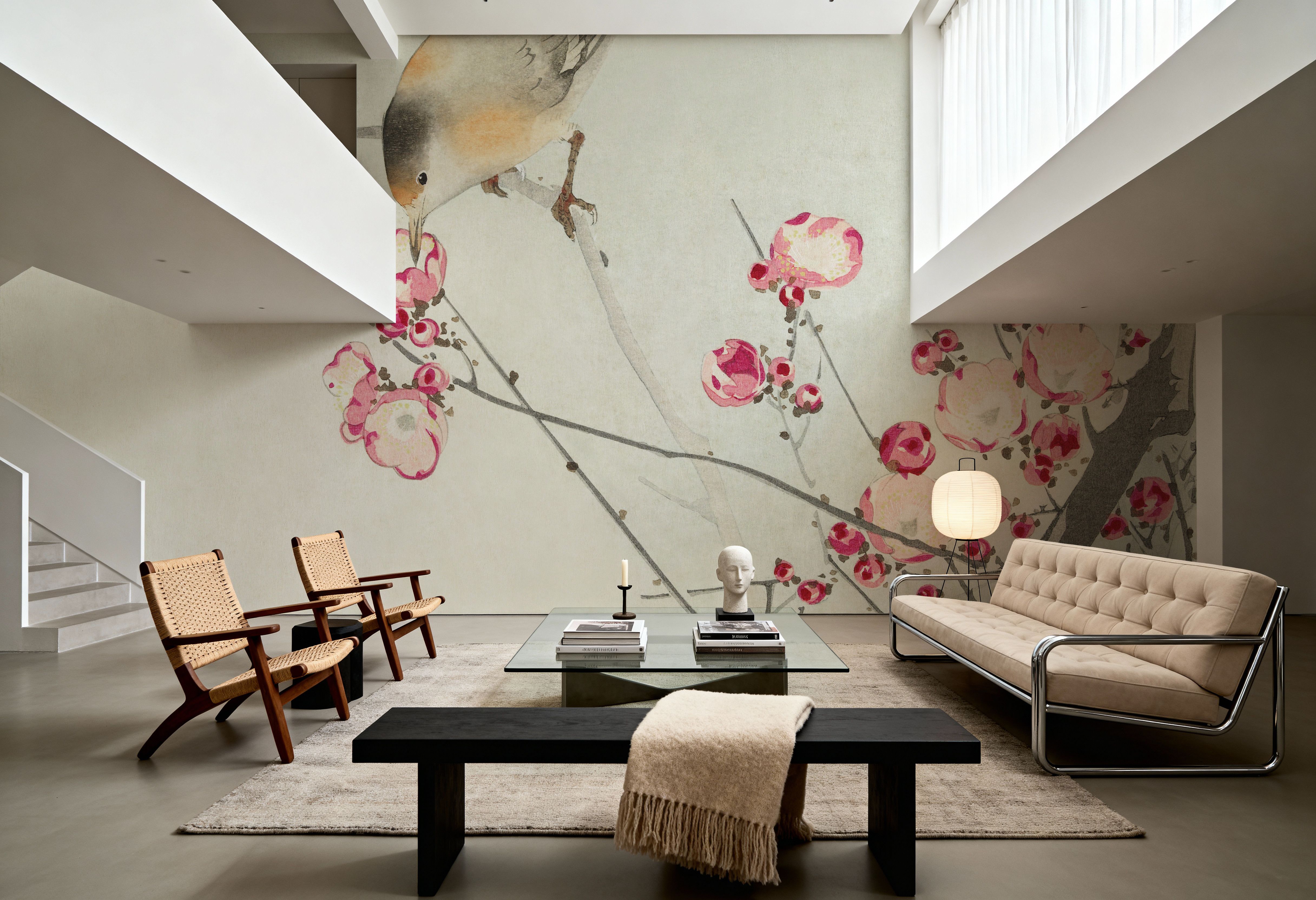 Songbird on Blossom Branch