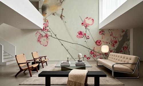 Songbird on Blossom Branch