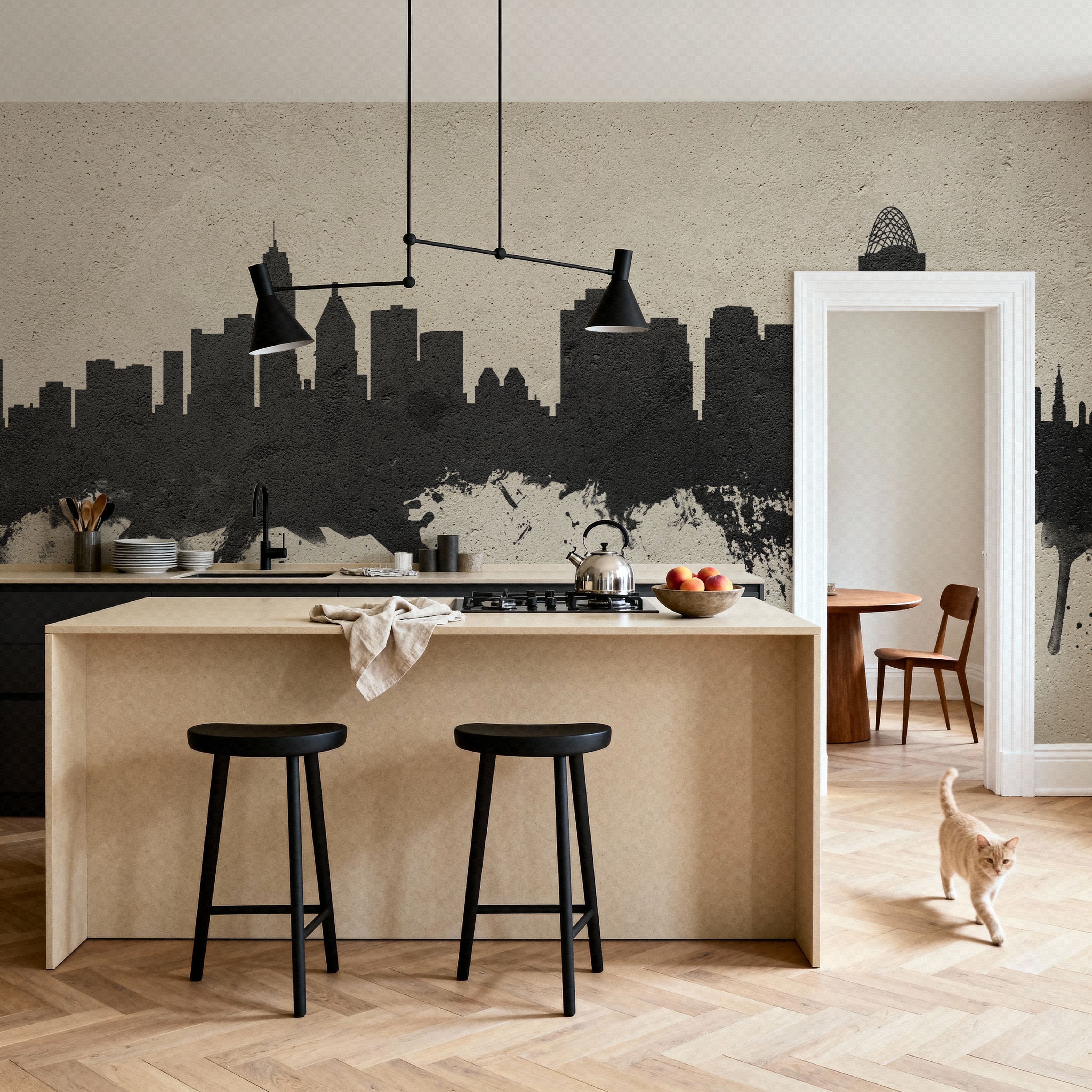 Cincinnati Ohio Skyline Concrete