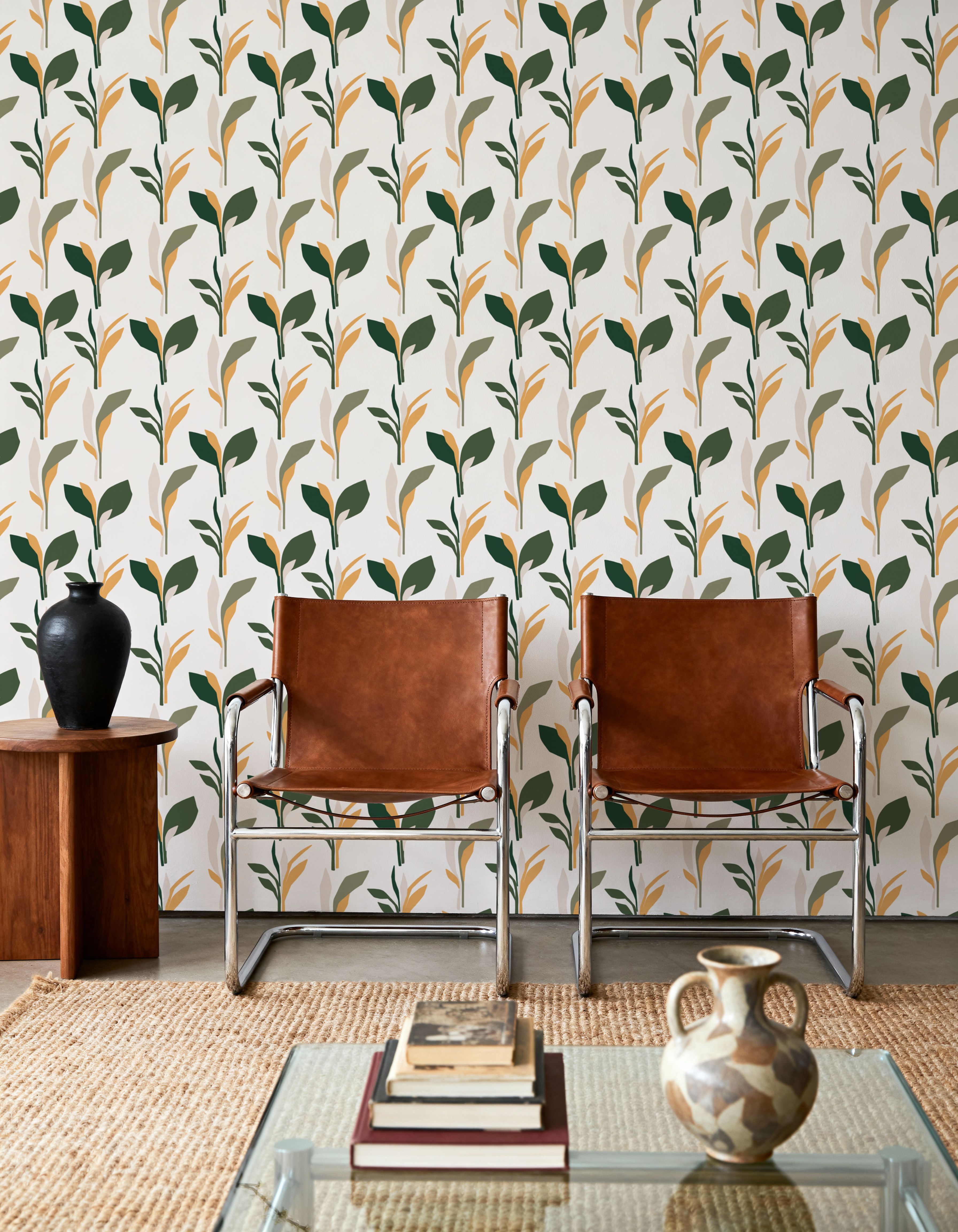 Spray of Leaves, Wallpaper