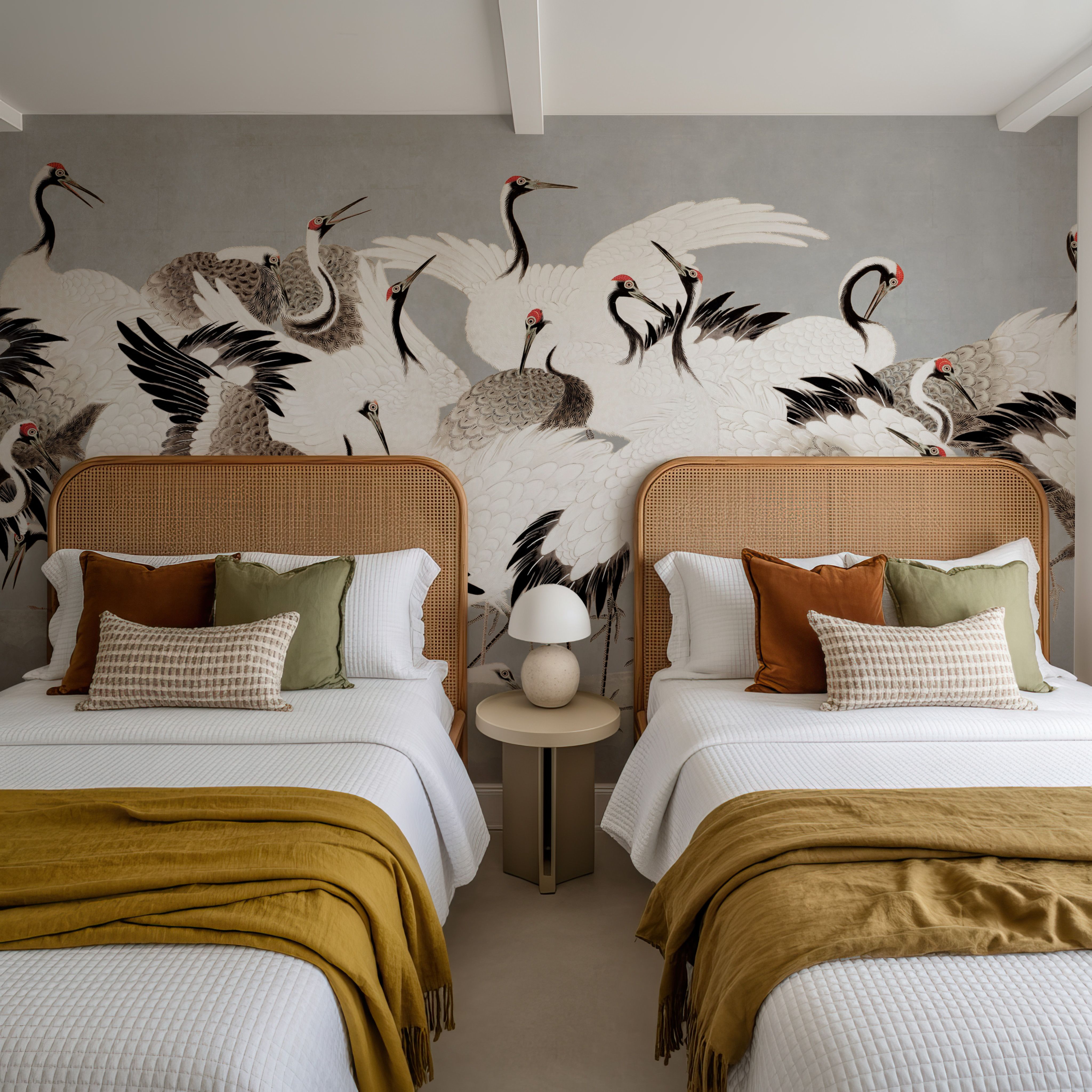 Japanese Flock of Cranes, Pewter