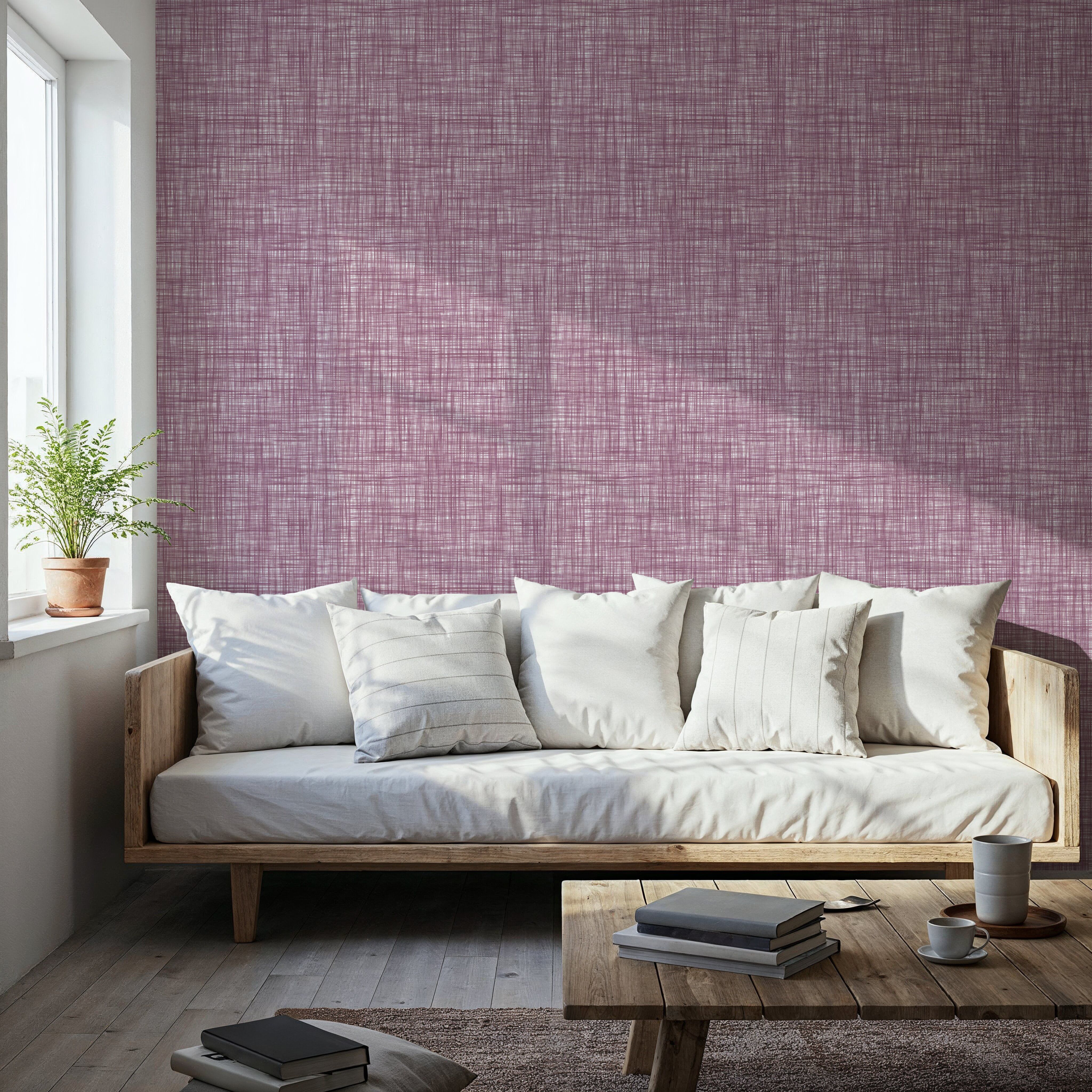 Mottled Linen Effect, Plum