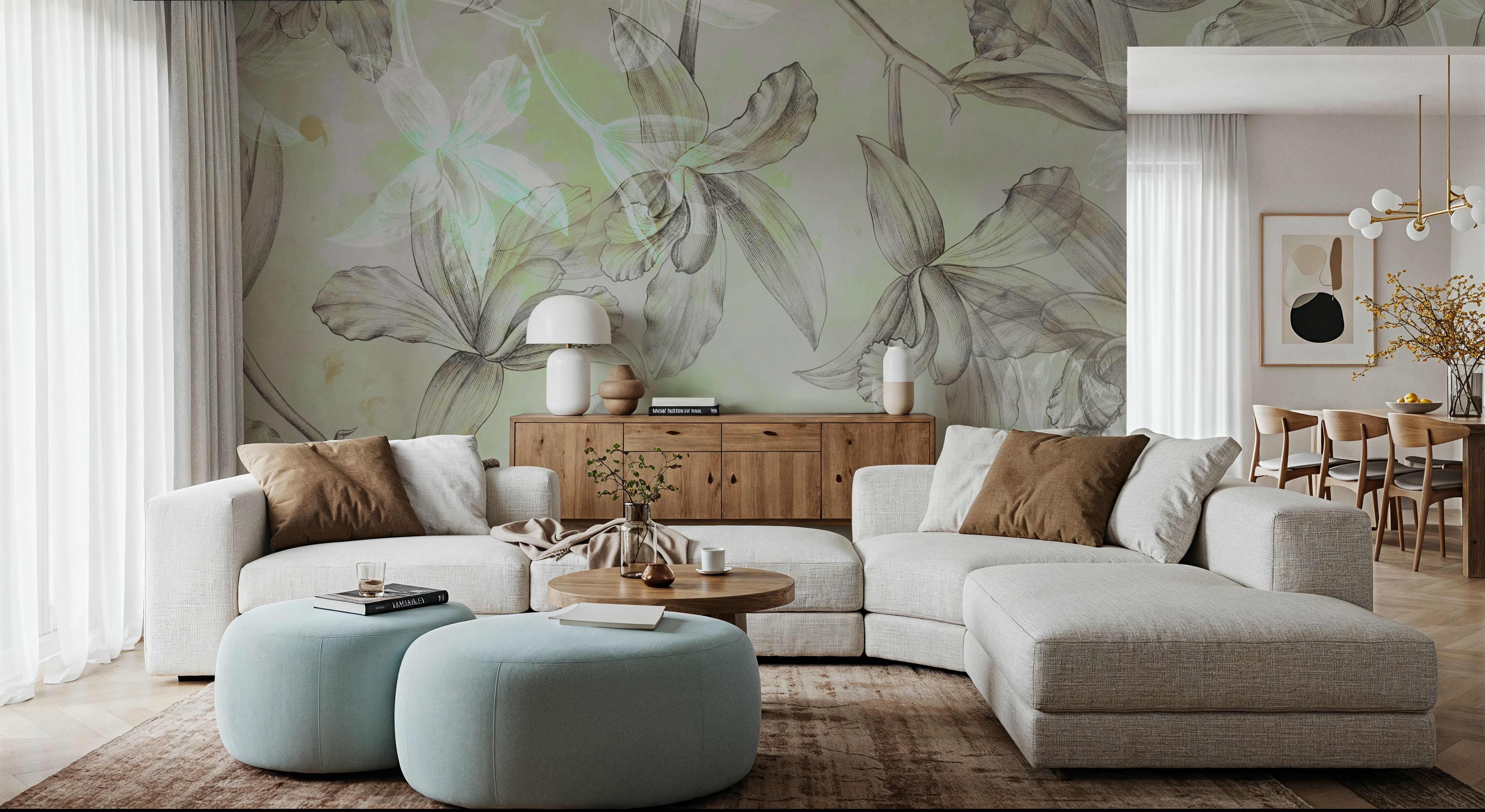 Orchids on Water, Tapet