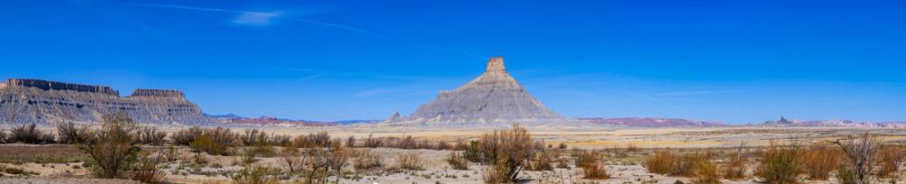 Desert Monuments Blue Gradient