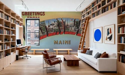 Greetings from Waterville - Screenprint Postcard