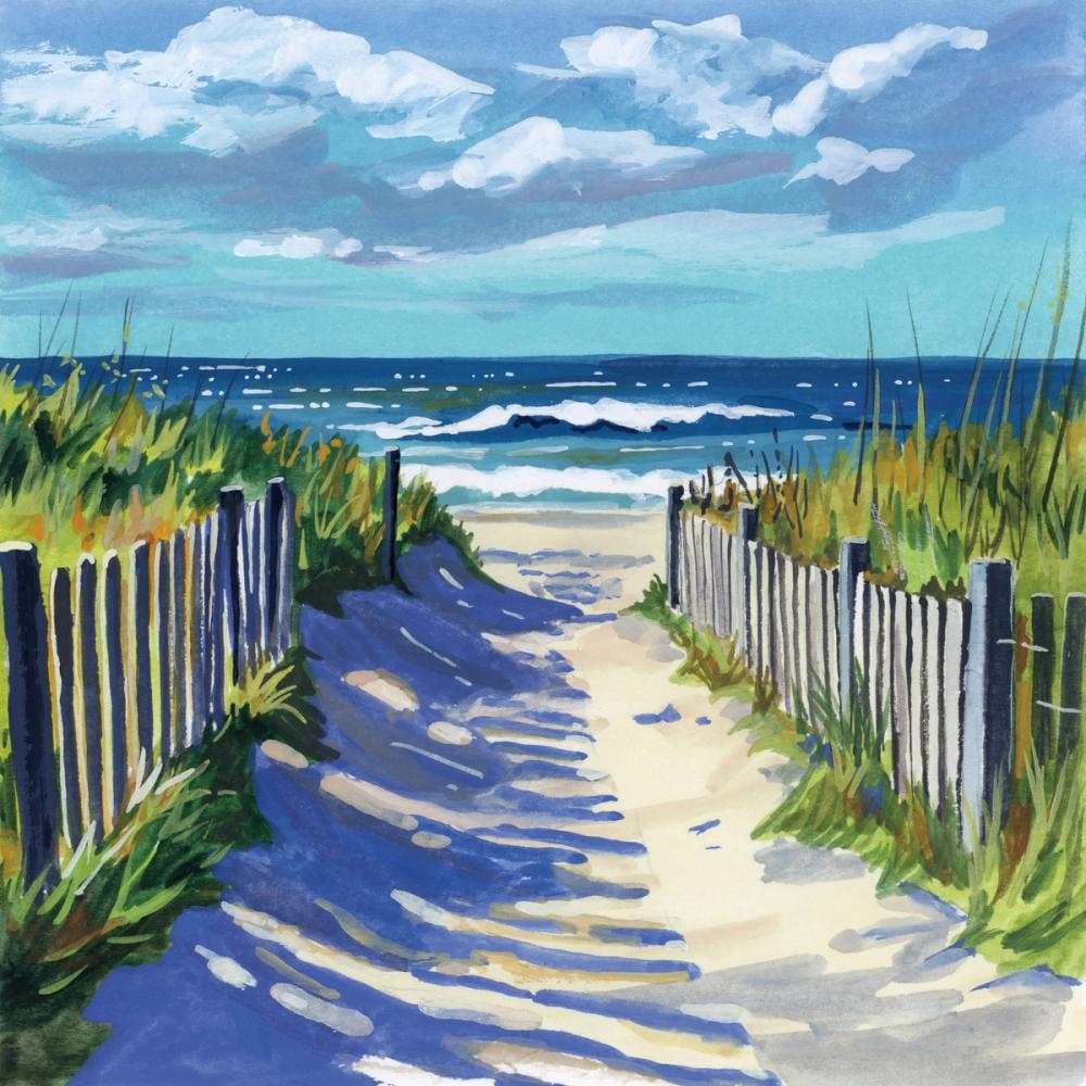 Grassy Path To The Beach I