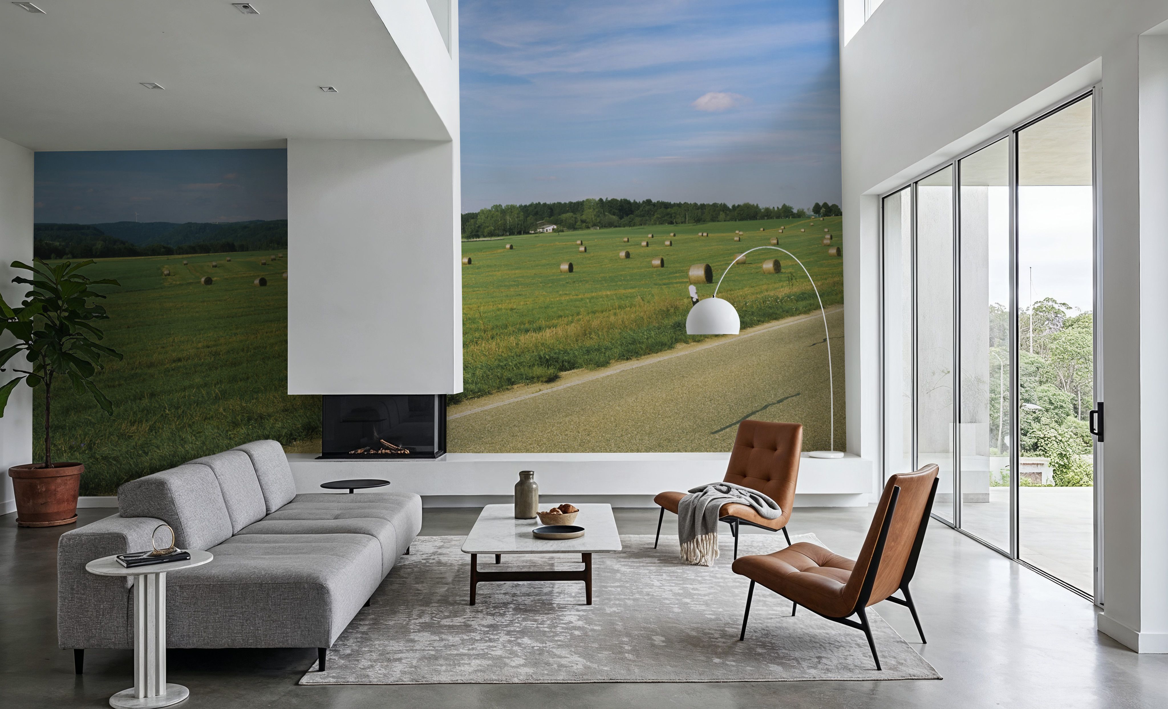 Harvest Highway Sky, Wallpaper