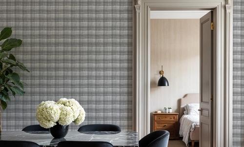 Stripy Gingham, Slate