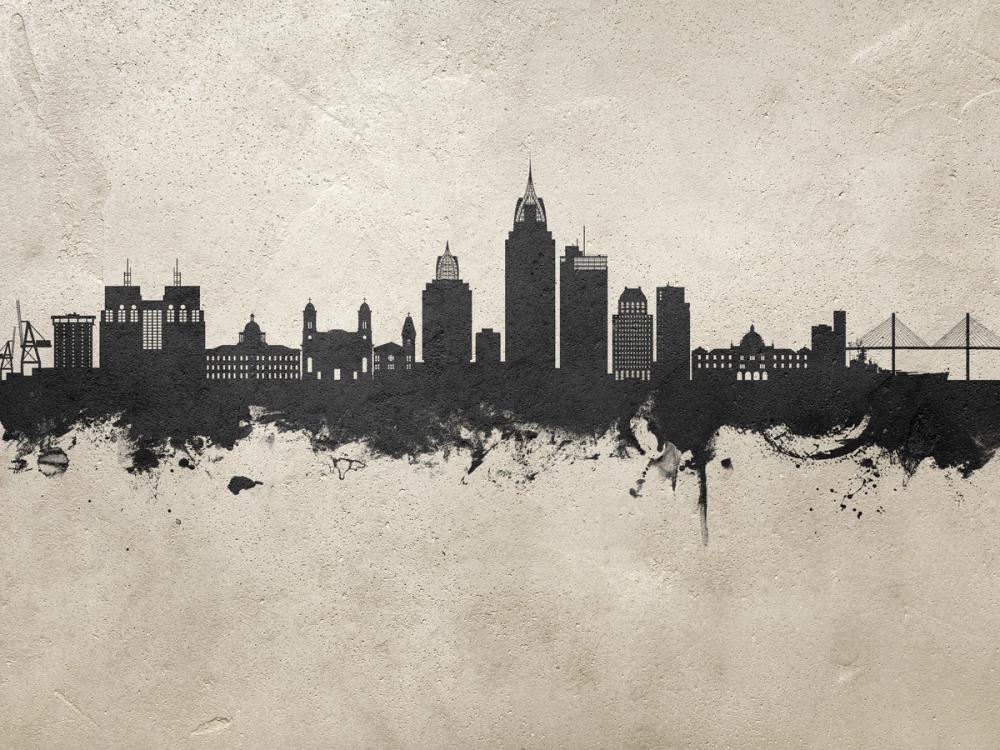 Mobile Alabama Skyline Concrete