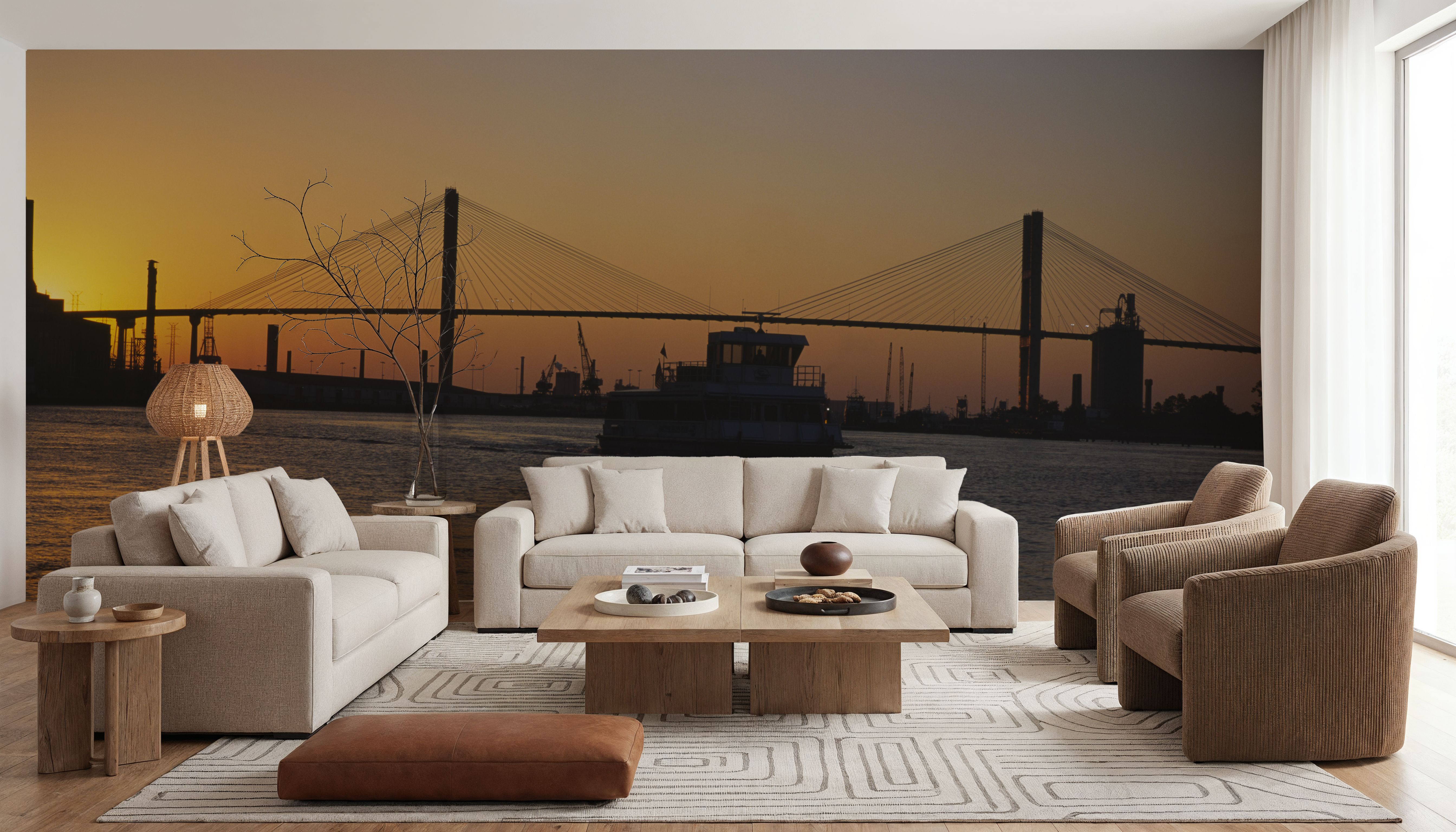 Golden Bridge Silhouette,