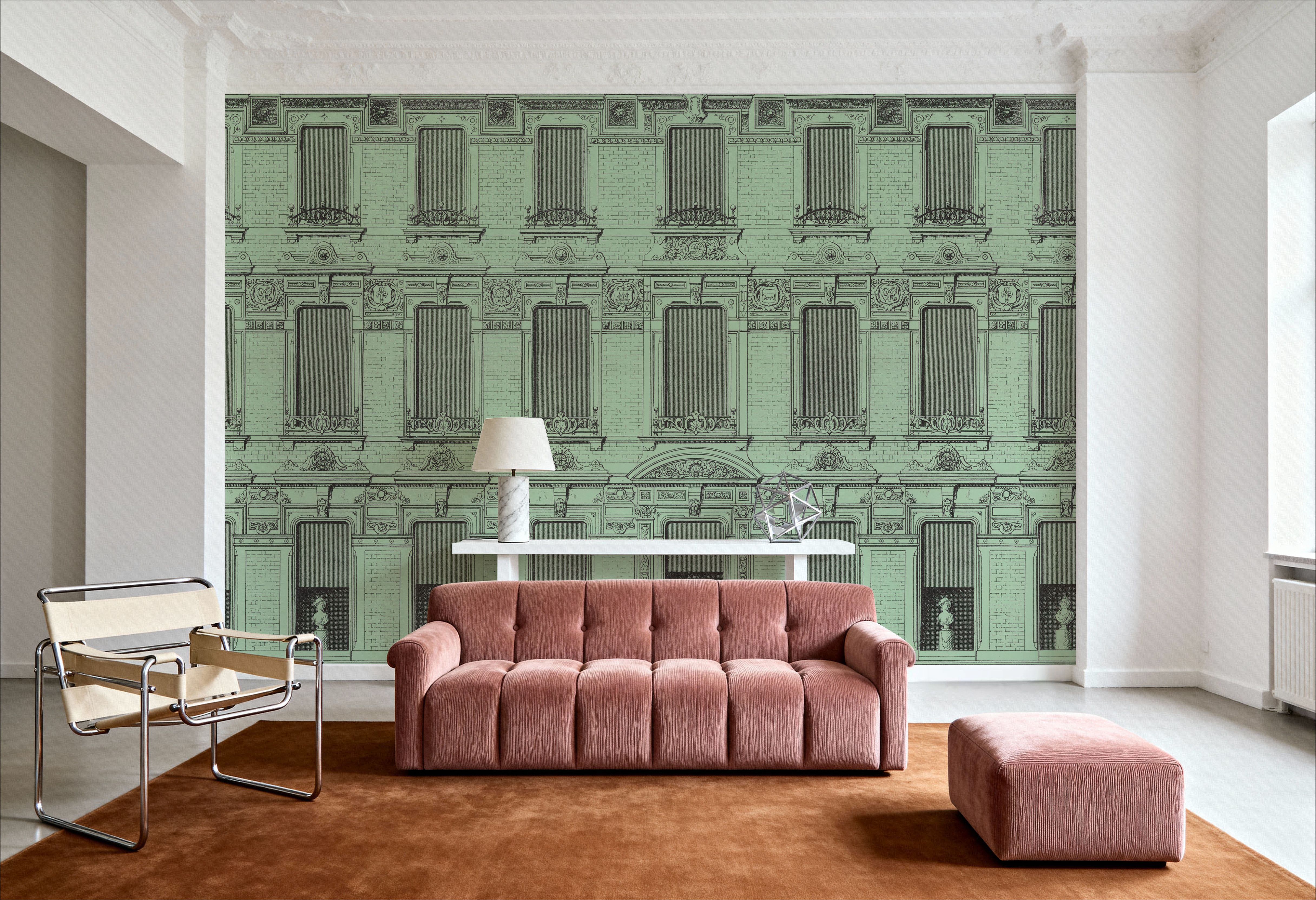 Vintage Facade, Green