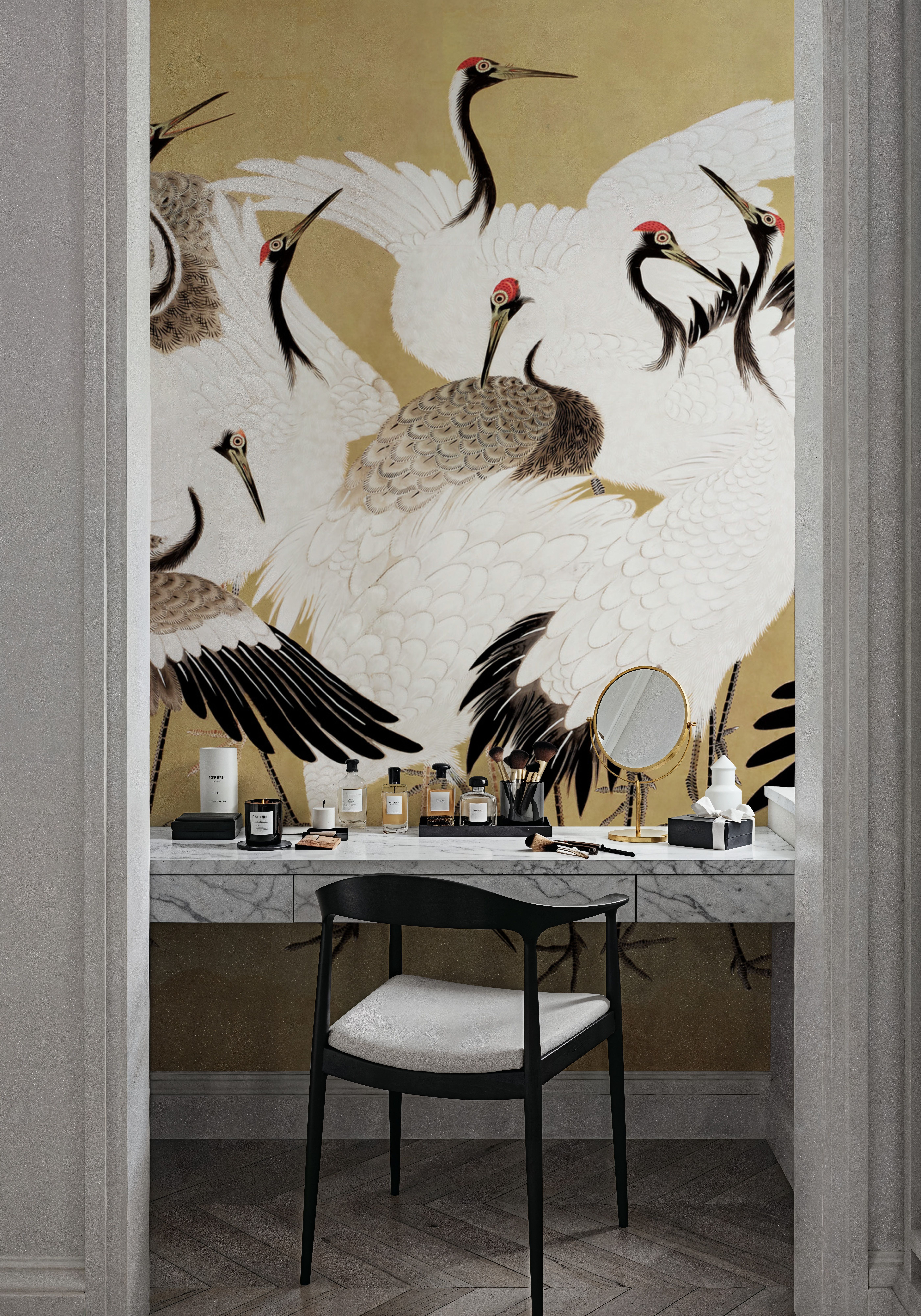 Japanese Flock of Cranes, Butter