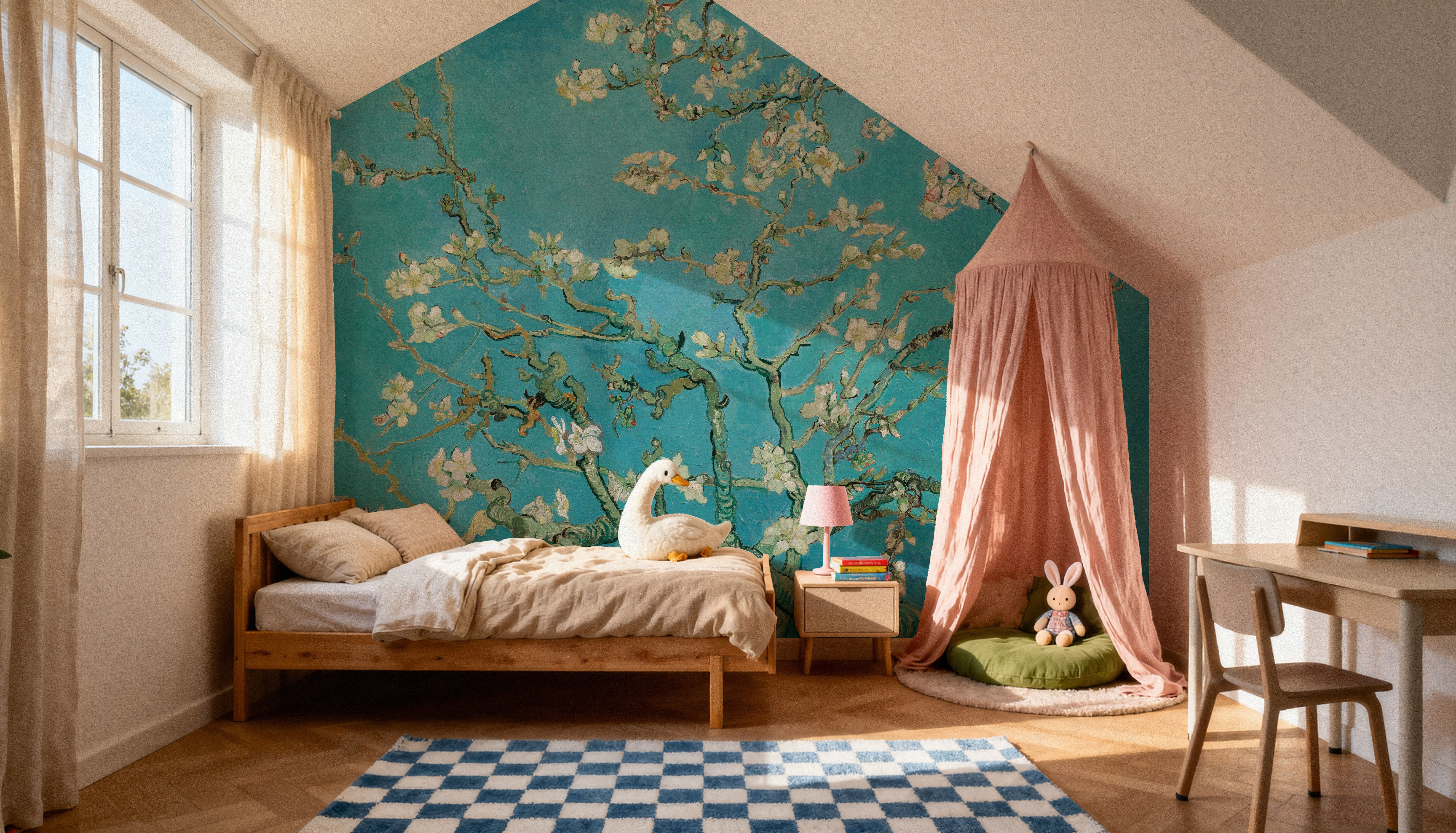 Almond Blossom, Turquoise
