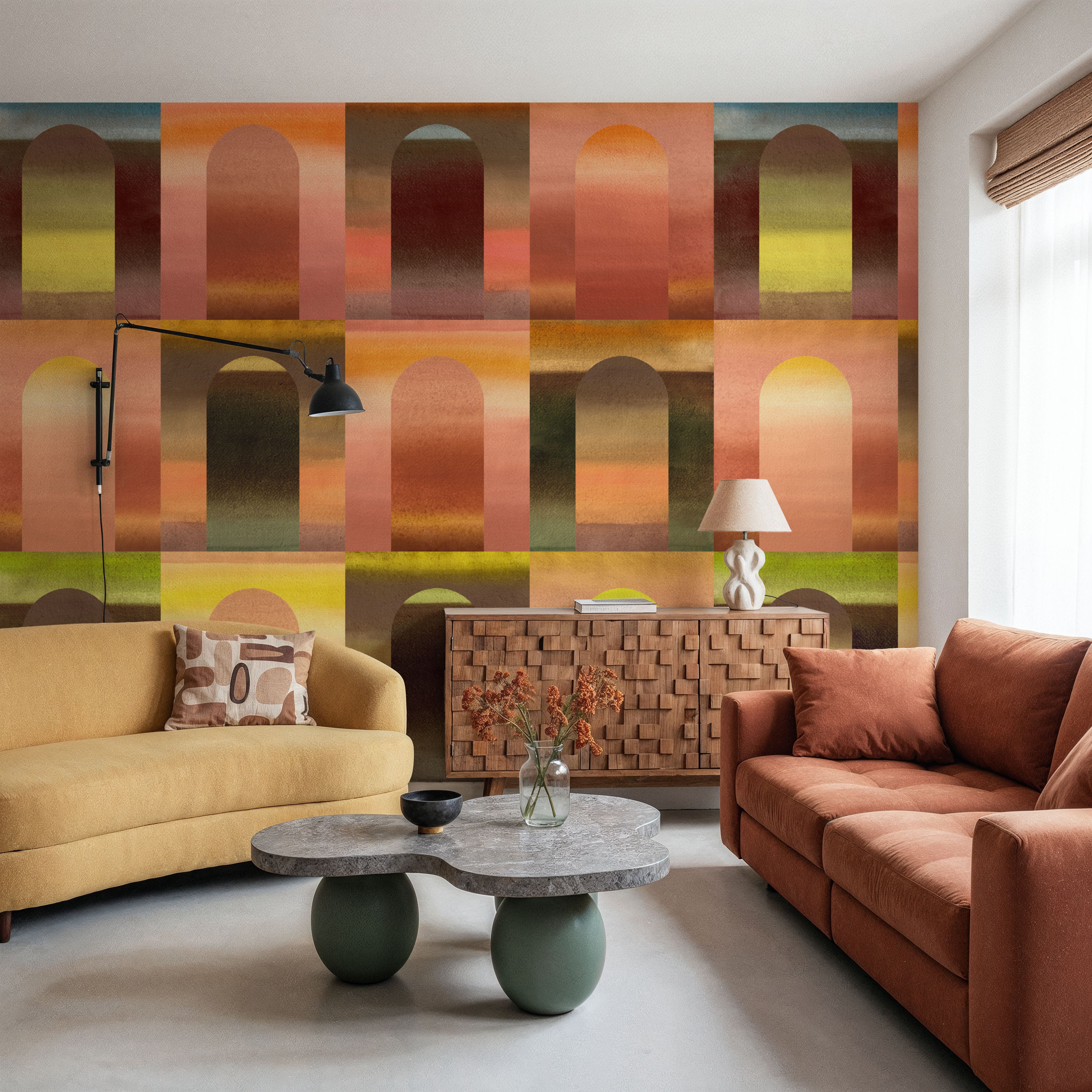 Arched Wall,  Yellow